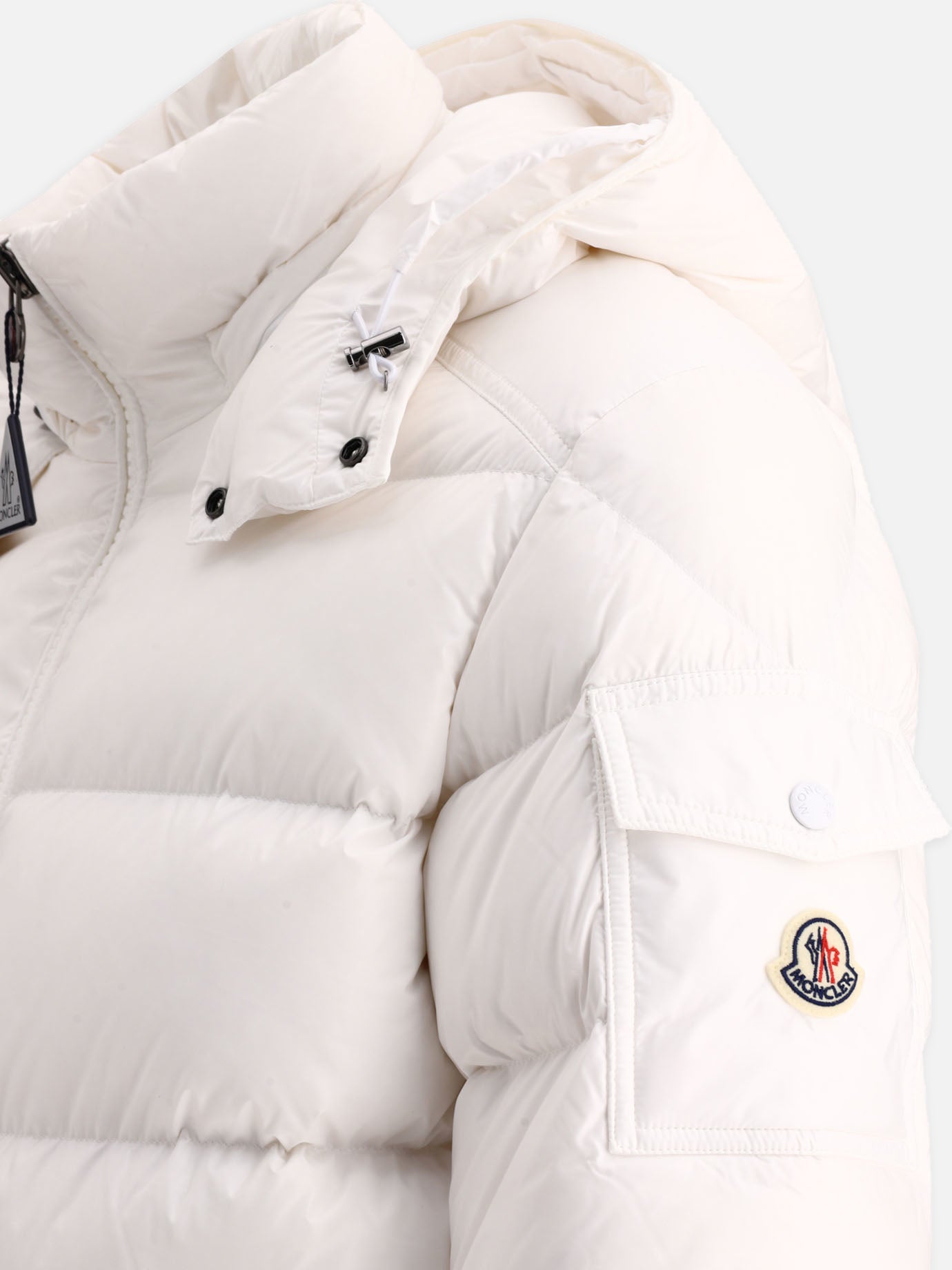 Piumini corti Solid colour  Bianco - Moncler Uomo | PDP | VIETTI Online Store | thumbnail_4