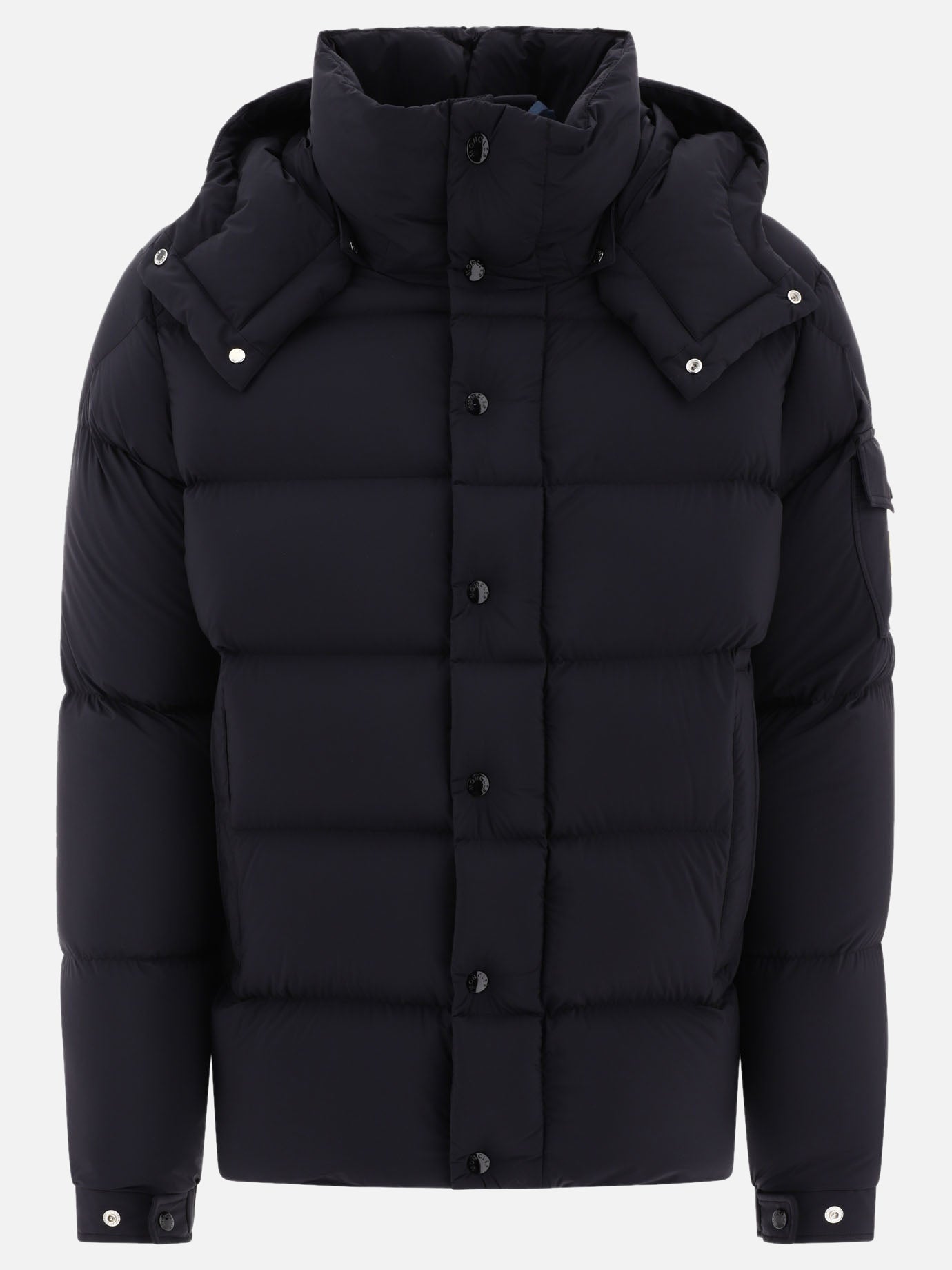 Piumini lunghi 100% polyamide - Padding: down and feathers  Nero - Moncler Uomo | PDP | VIETTI Online Store | thumbnail