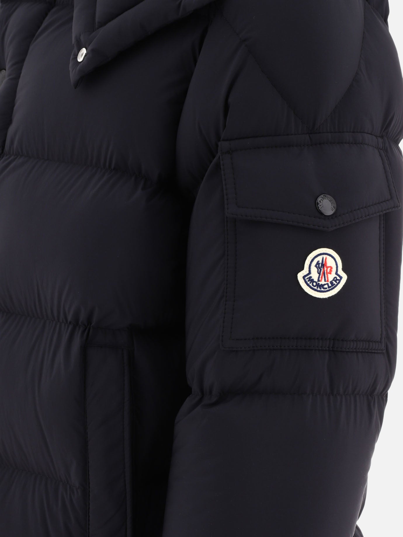Piumini lunghi 100% polyamide - Padding: down and feathers  Nero - Moncler Uomo | PDP | VIETTI Online Store | thumbnail_4
