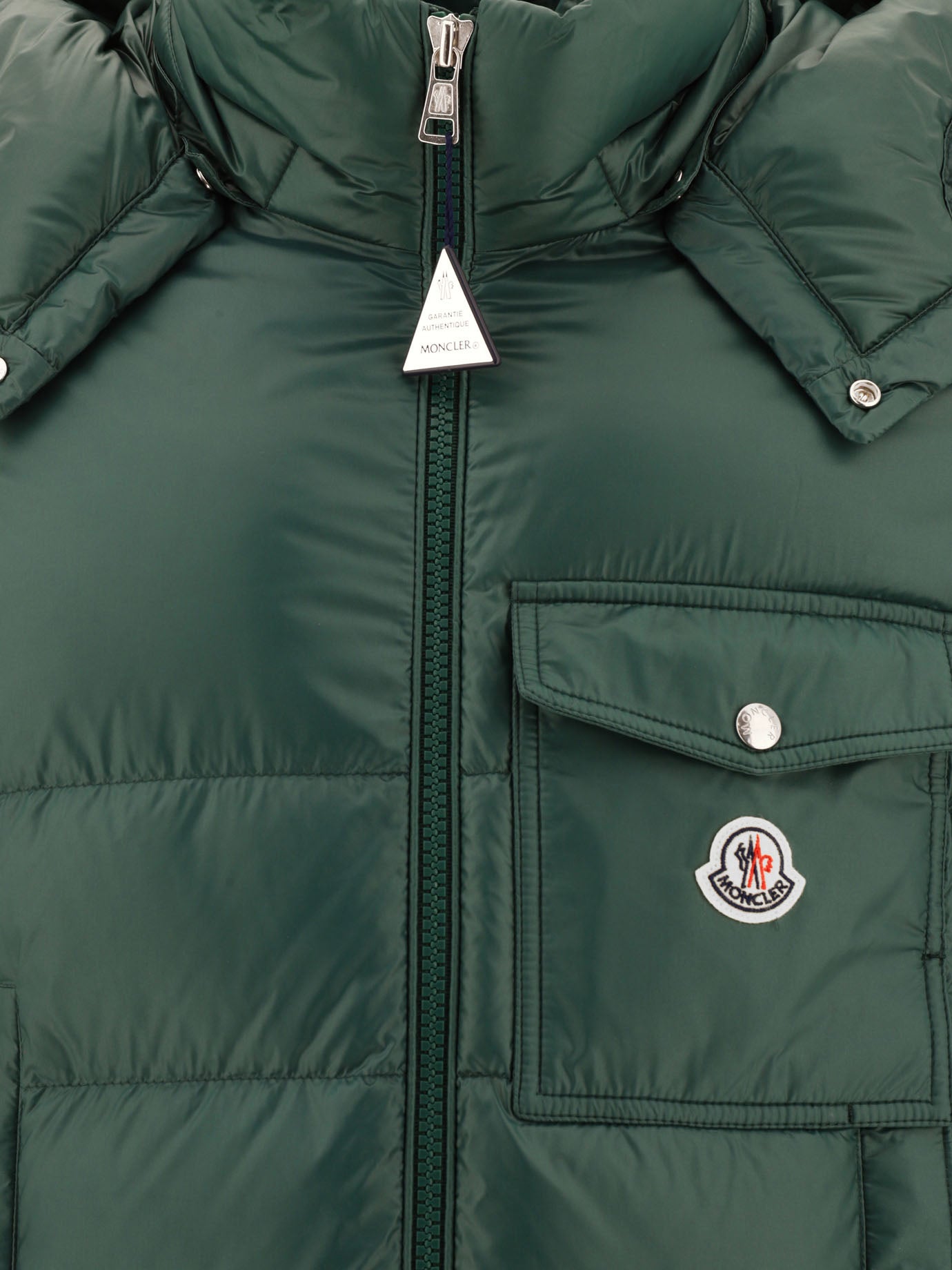 Piumini corti 100% poliammide - Imbottitura: piumino e piuma  Verde - Moncler Uomo | PDP | VIETTI Online Store | thumbnail_3