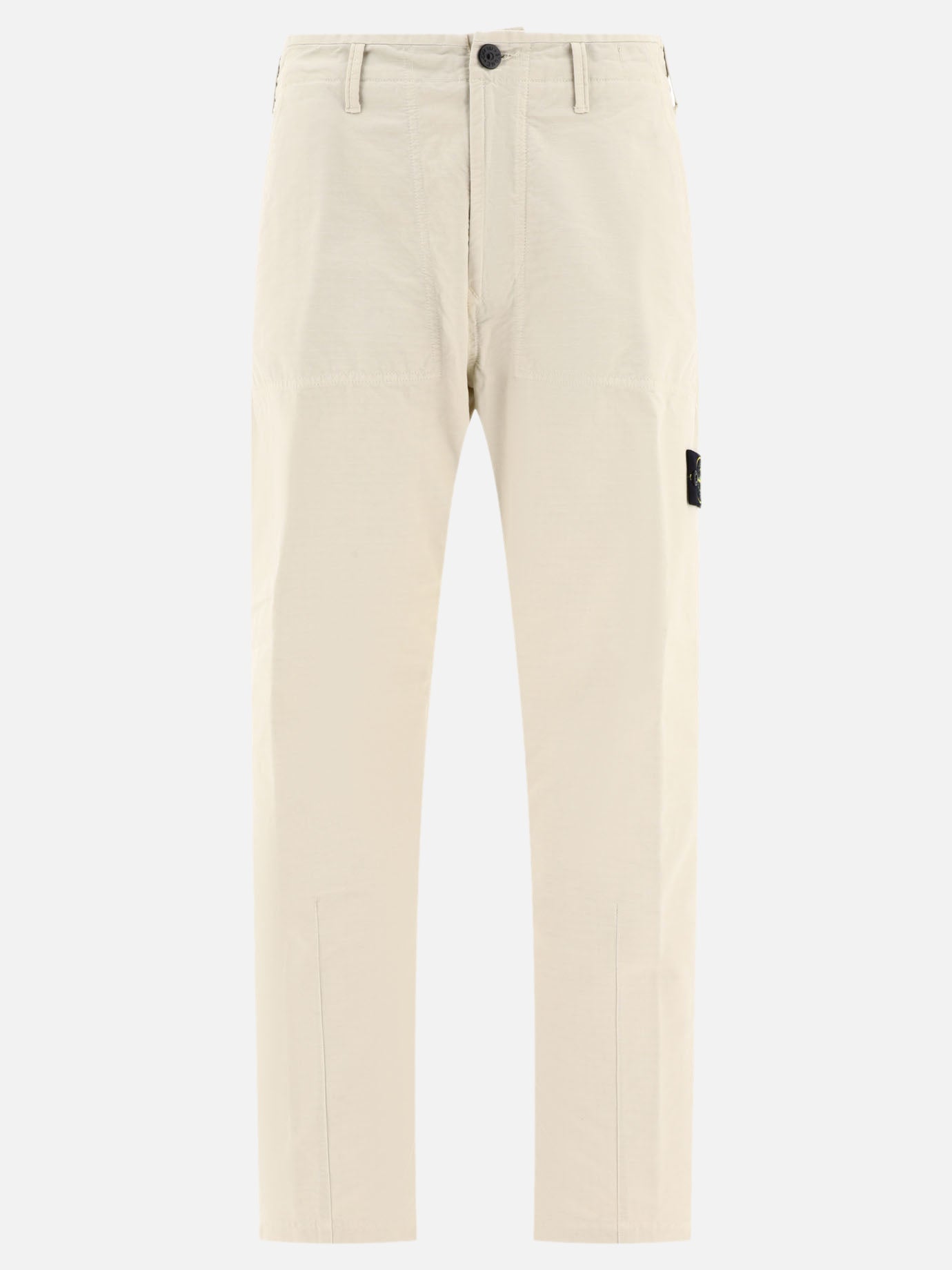 Technical trousers 100% cotton  Beige - Stone Island Men | PDP | VIETTI Online Store | thumbnail