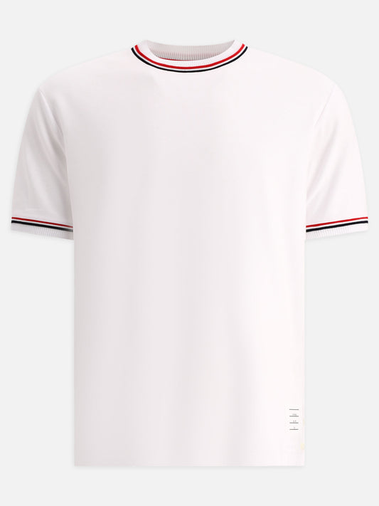 T-shirt girocollo 100% cotton  Bianco - Thom Browne Uomo | PLP | VIETTI Online Store 
