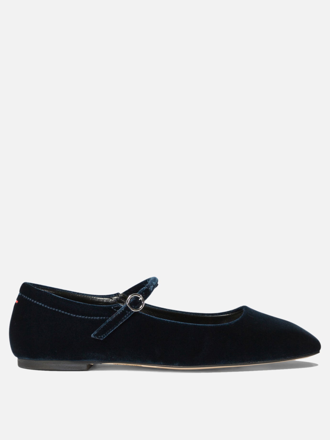 Aeyde "Uma" velvet ballet flats Blue