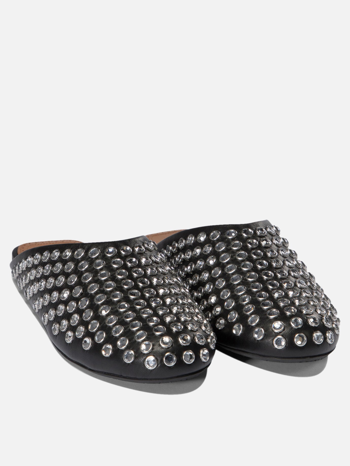 Mules with rhinestones