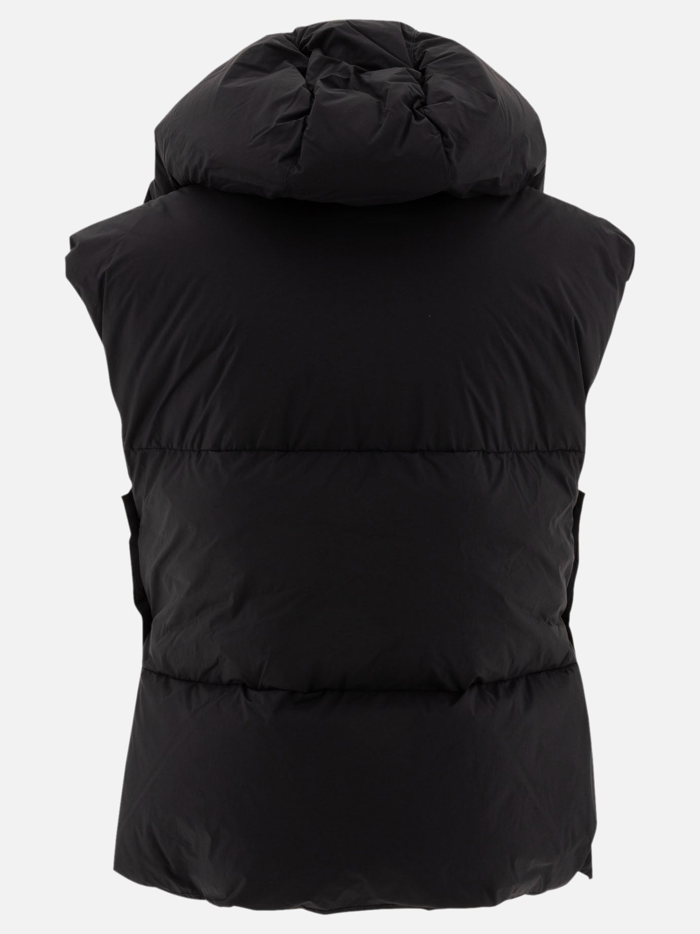 Alaïa Oversize asymmetric down vest Black