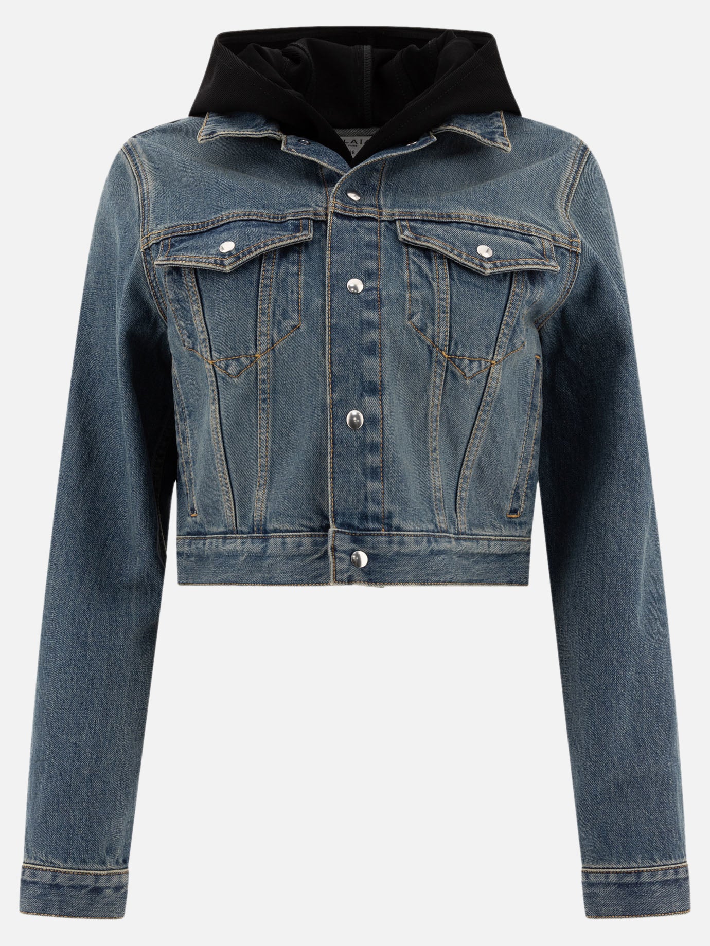 Giacche in denim Solid colour  Blu - Alaïa Donna | PDP | VIETTI Online Store | Zoom-Modal

