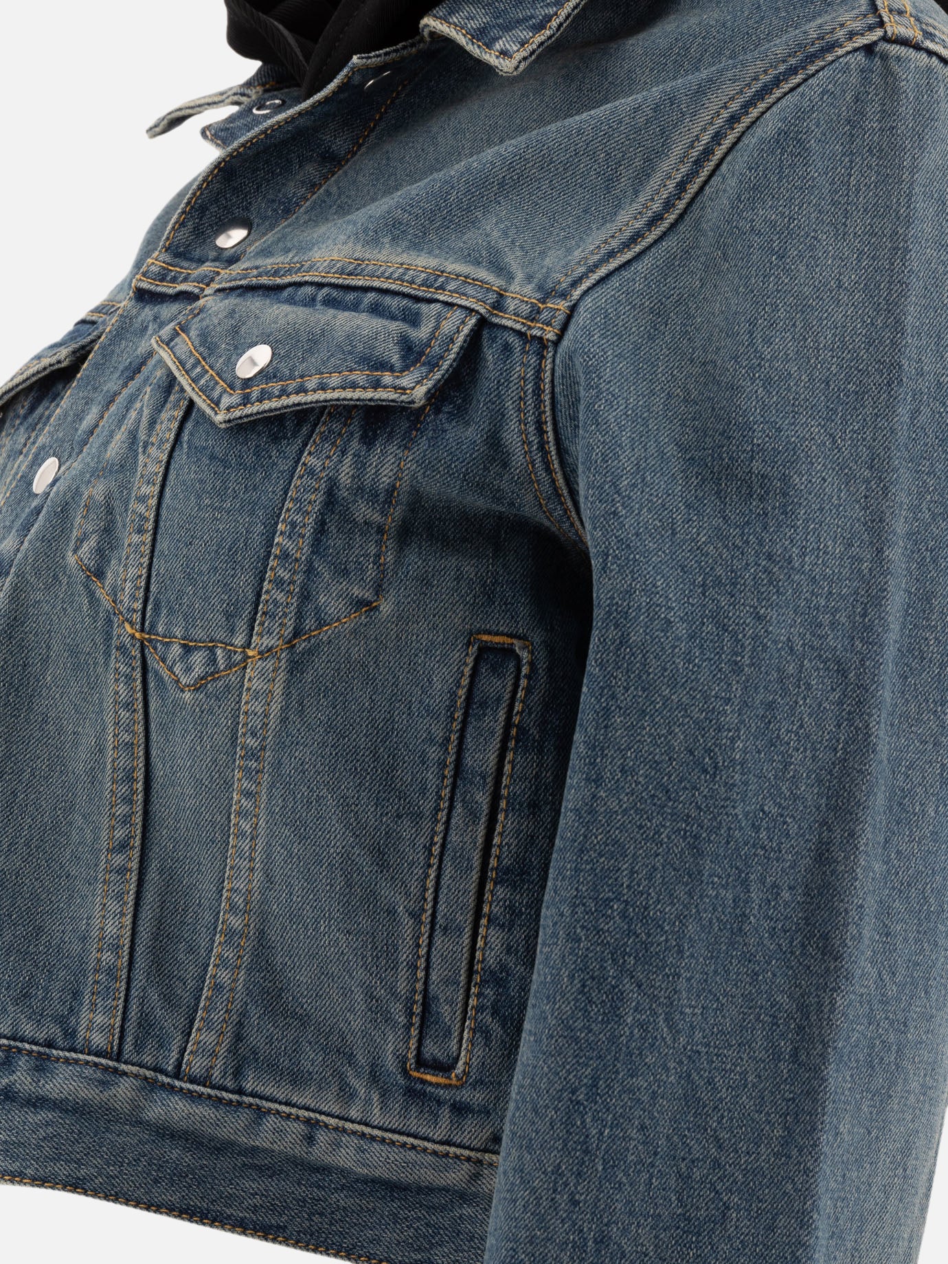 Giacche in denim Solid colour  Blu - Alaïa Donna | PDP | VIETTI Online Store | Zoom-Modal_4

