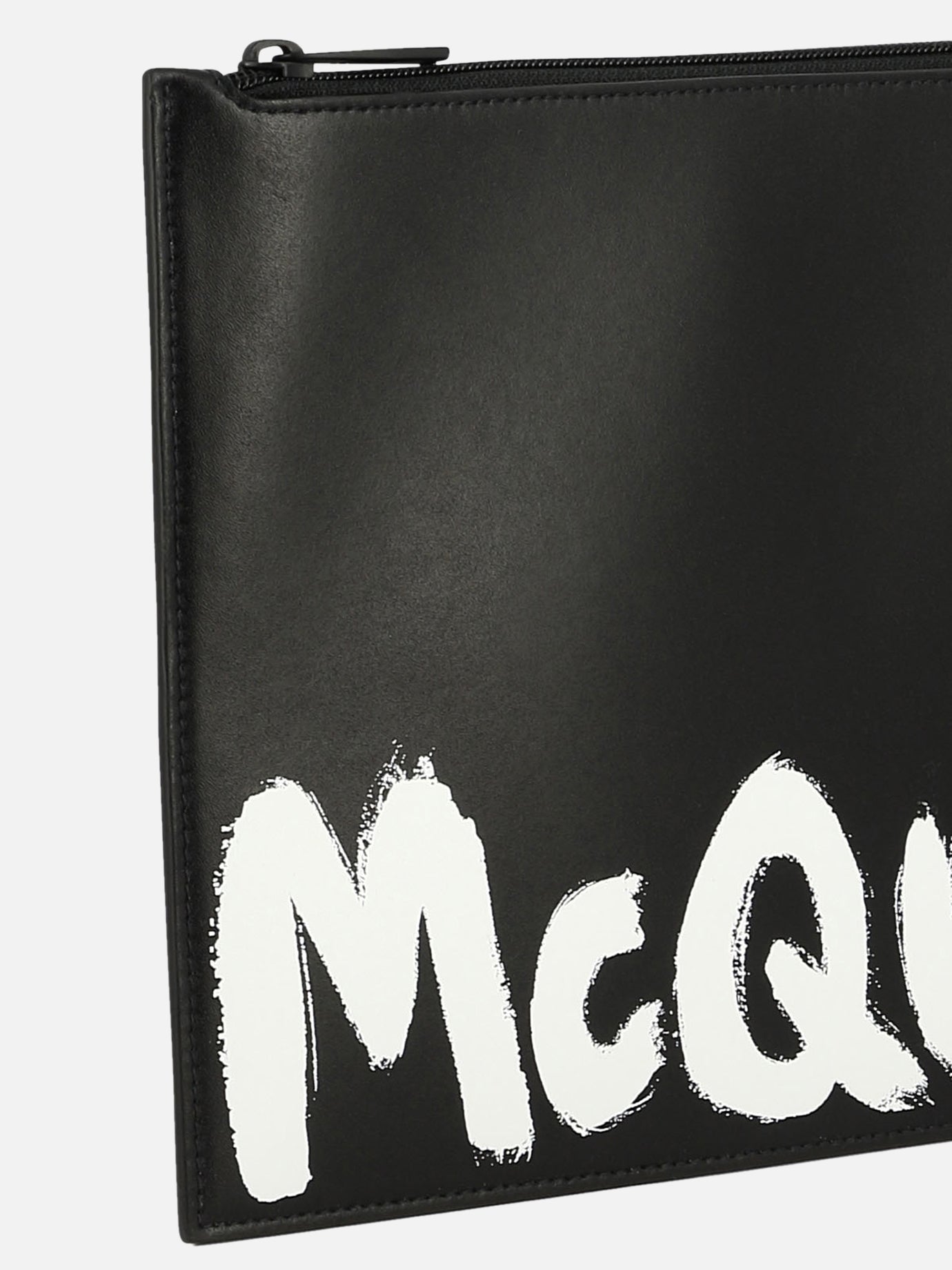 Alexander McQueen "McQueen Graffiti" clutch Black