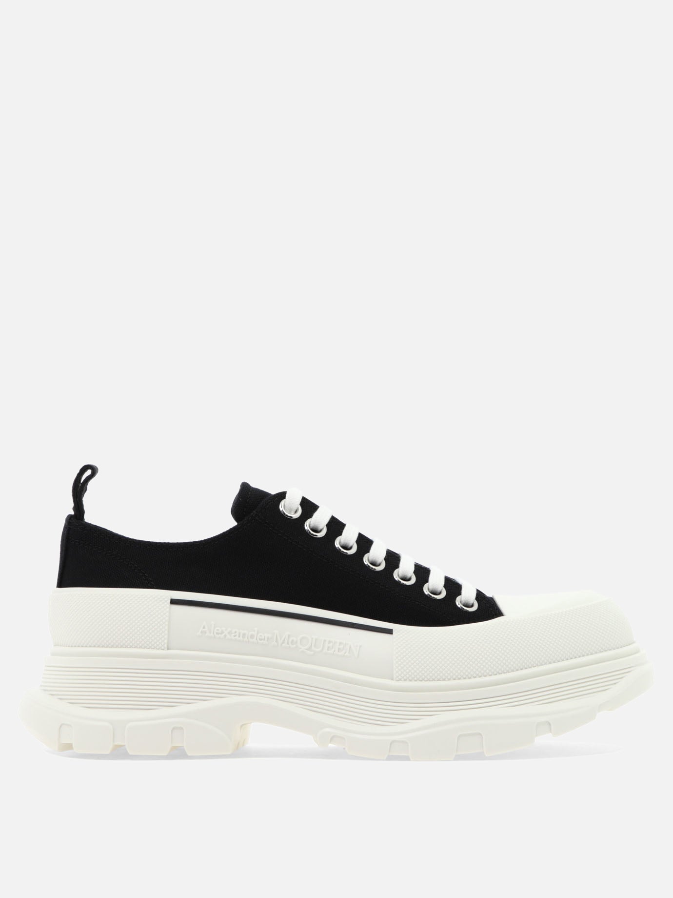 Low top sneakers 100% cotton - 100% rubber  Black - Alexander McQueen Men | PDP | VIETTI Online Store | thumbnail