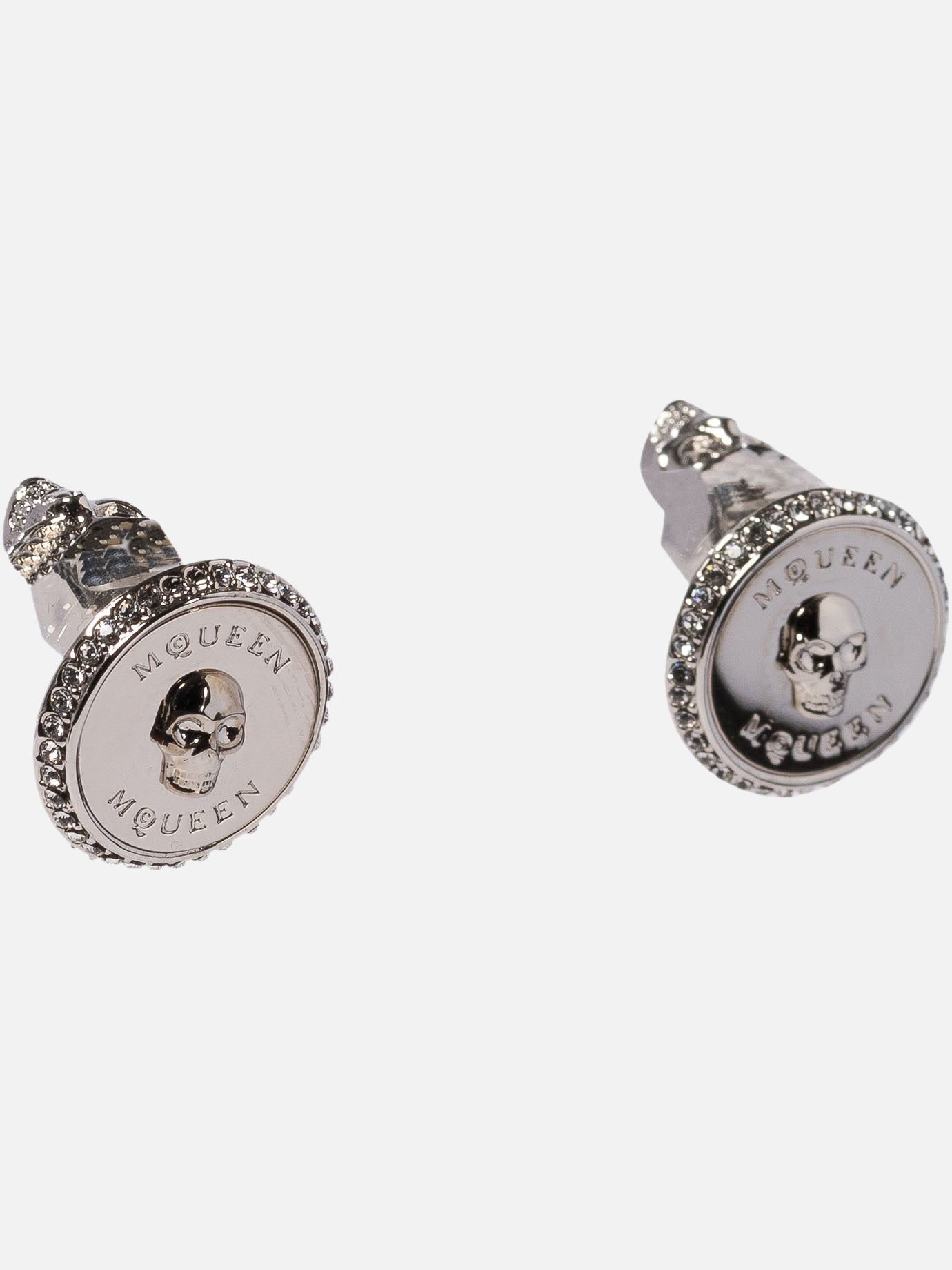 Alexander McQueen "Sovereign Skull" earrings Silver