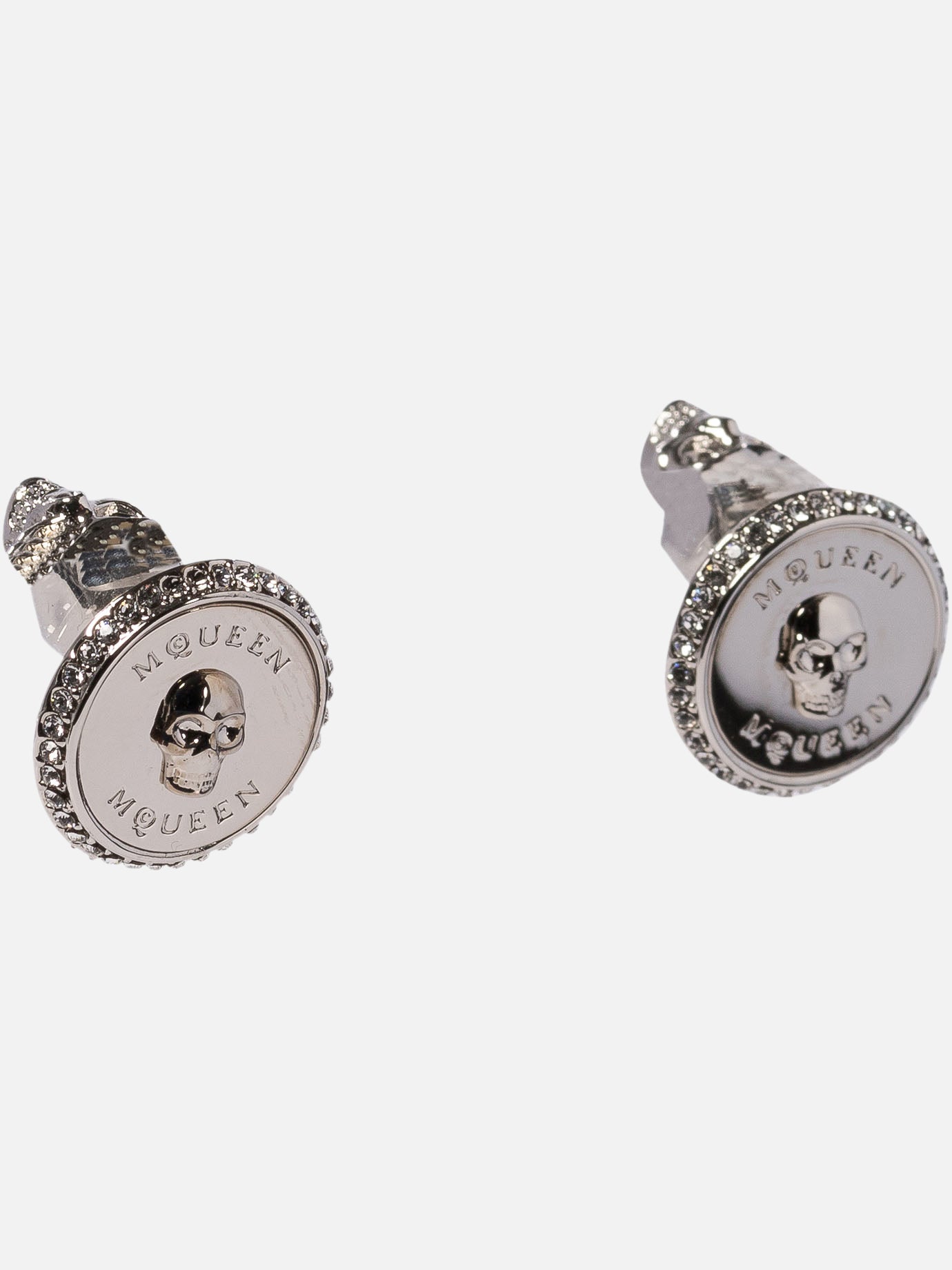 Earrings 100% brass  Silver - Alexander McQueen Women | PDP | VIETTI Online Store | thumbnail_2
