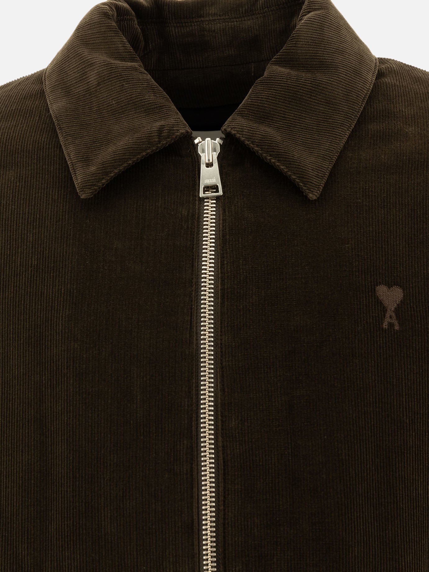 Giacche leggere & Trapuntate Solid colour  Marrone - Ami Paris Uomo | PDP | VIETTI Online Store | Zoom-Modal_3
