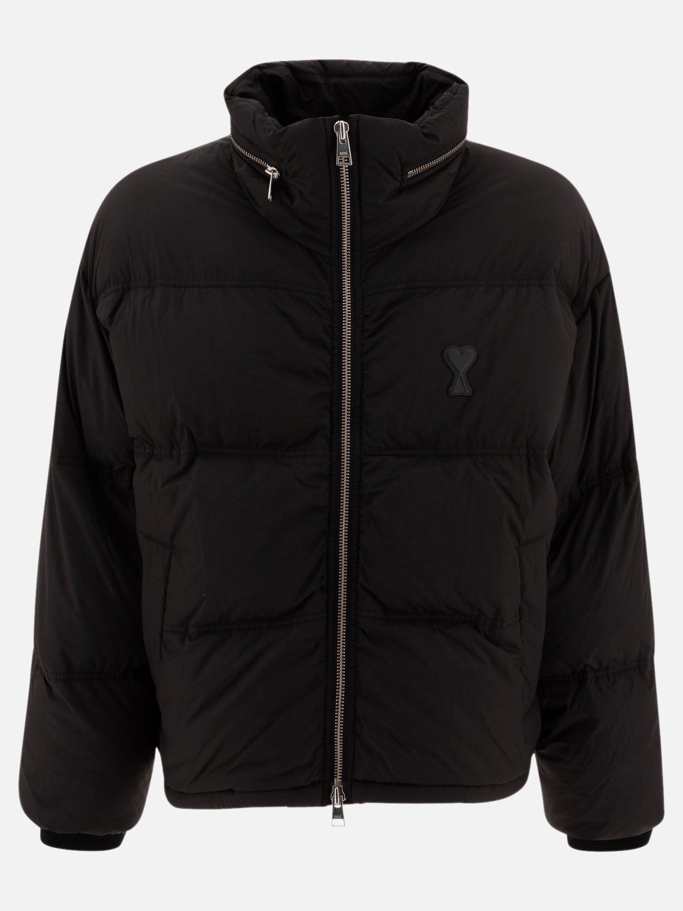 Piumini corti Solid colour  Nero - Ami Paris Uomo | PDP | VIETTI Online Store | thumbnail