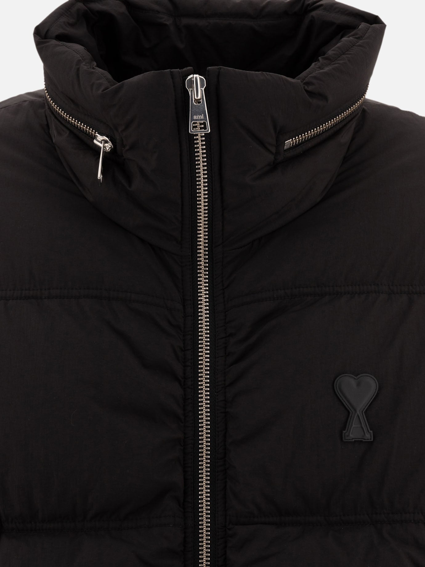 Piumini corti Solid colour  Nero - Ami Paris Uomo | PDP | VIETTI Online Store | thumbnail_3