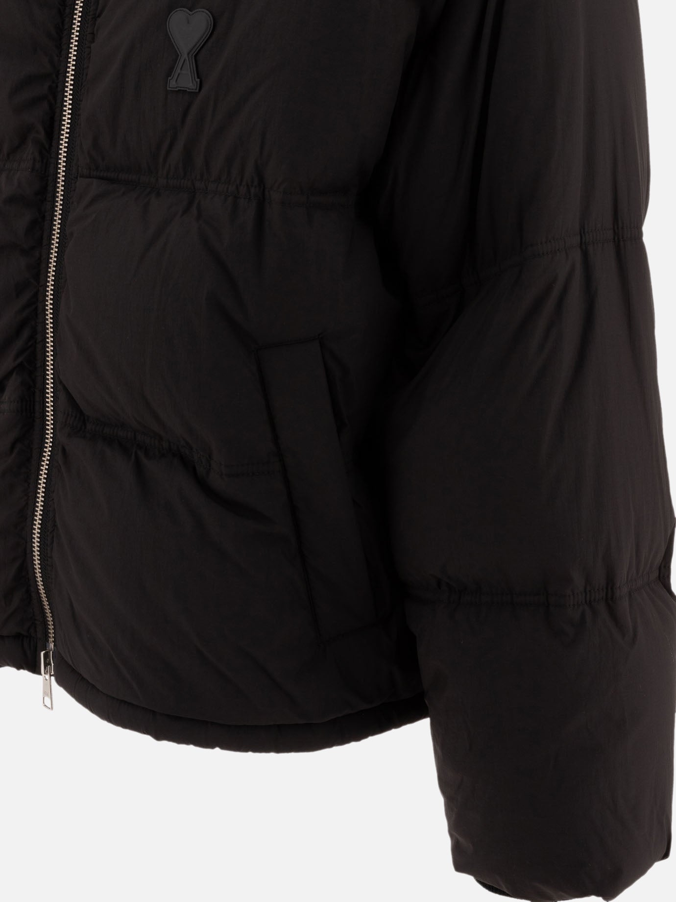 Piumini corti Solid colour  Nero - Ami Paris Uomo | PDP | VIETTI Online Store | thumbnail_4