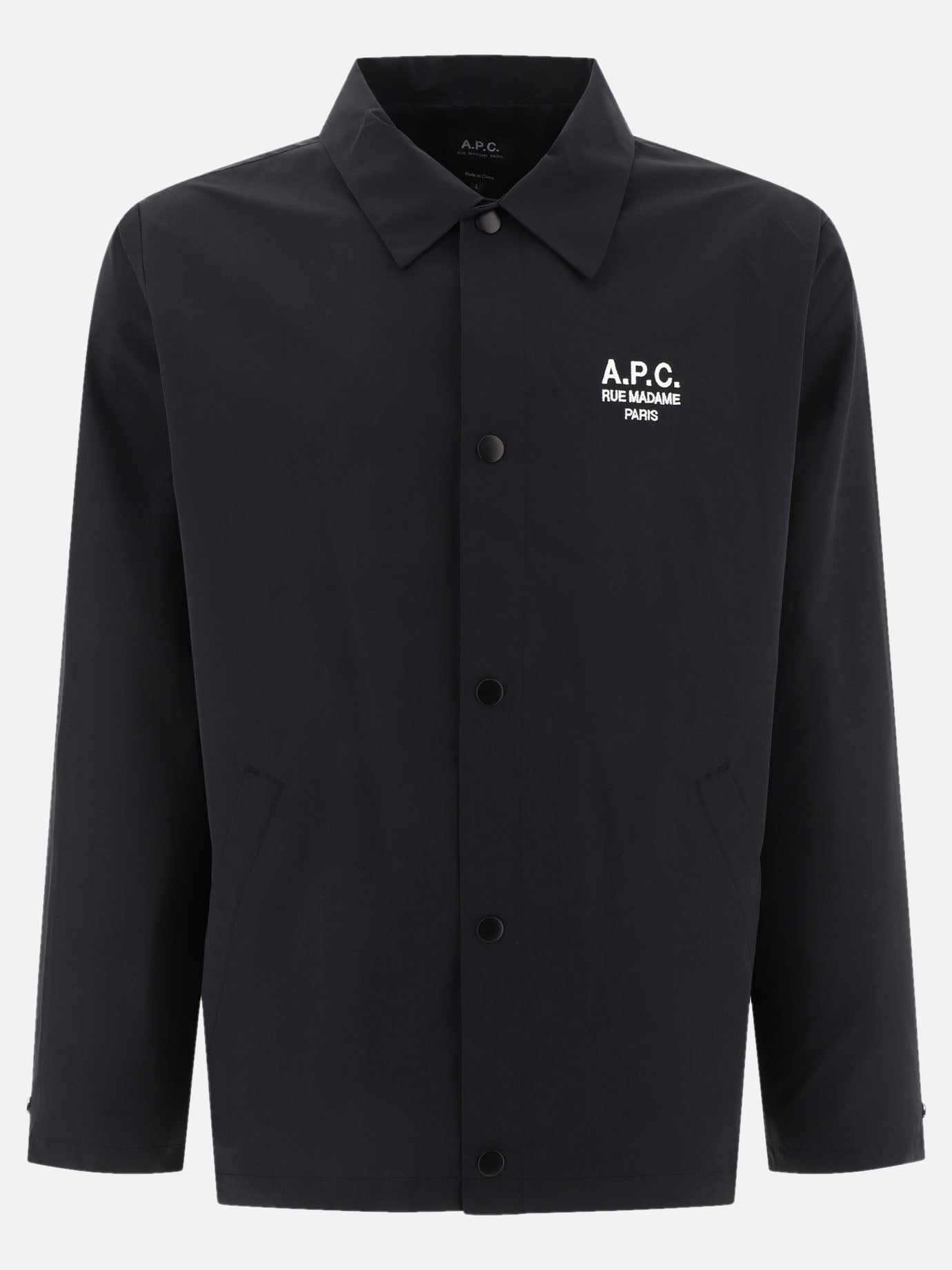 Overshirt jackets Solid colour  Black - A.P.C. Men | PDP | VIETTI Online Store | Zoom-Modal
