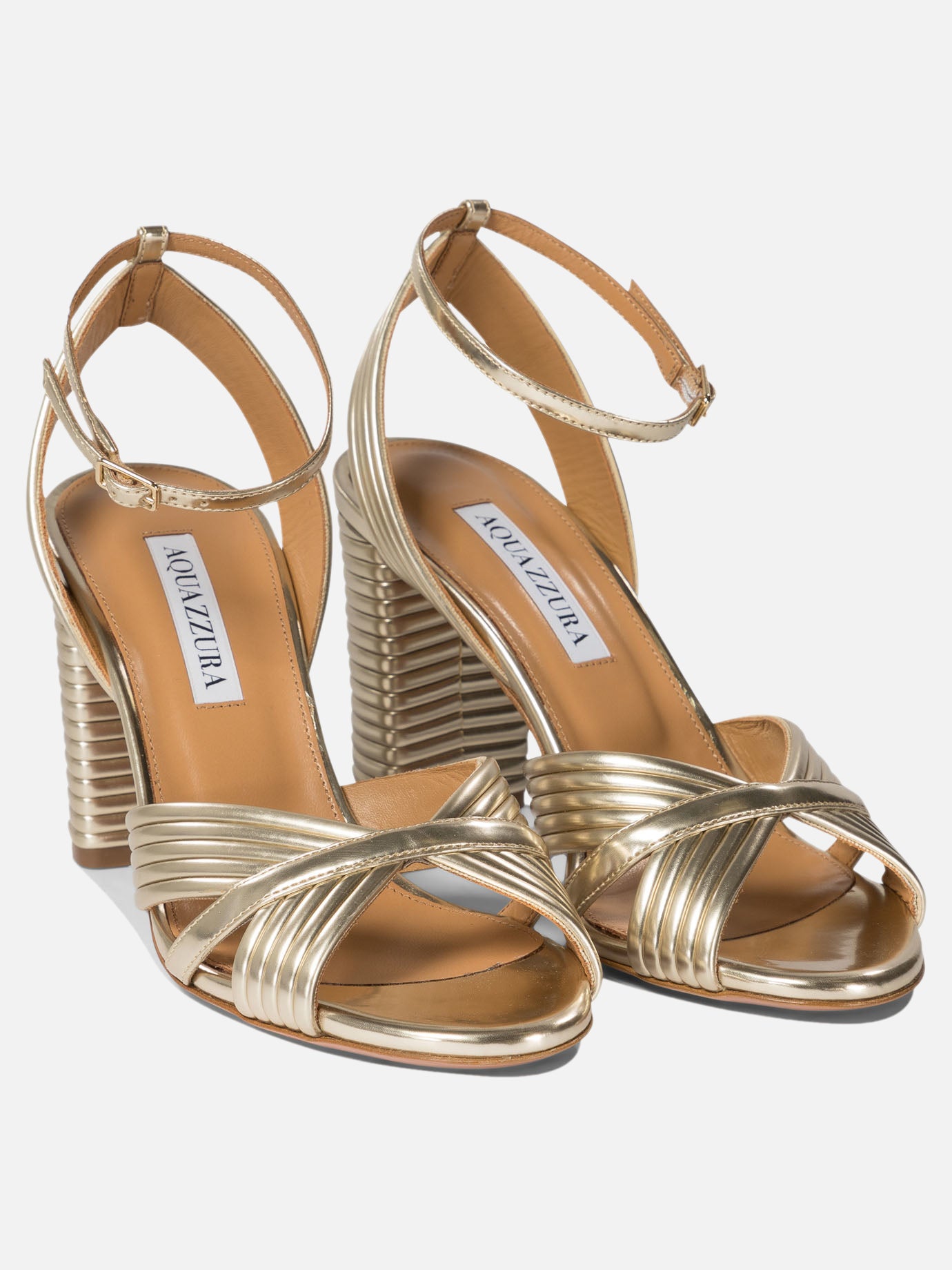 Aquazzura "Very Sundance 85" sandals Gold