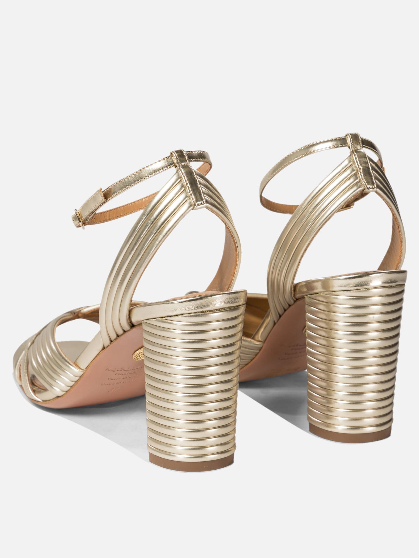 Aquazzura "Very Sundance 85" sandals Gold