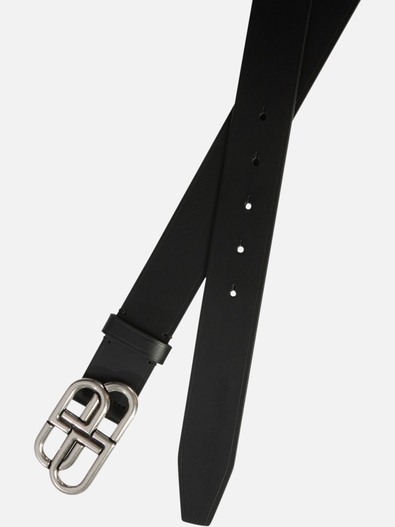 Balenciaga "BB" wide belt Black