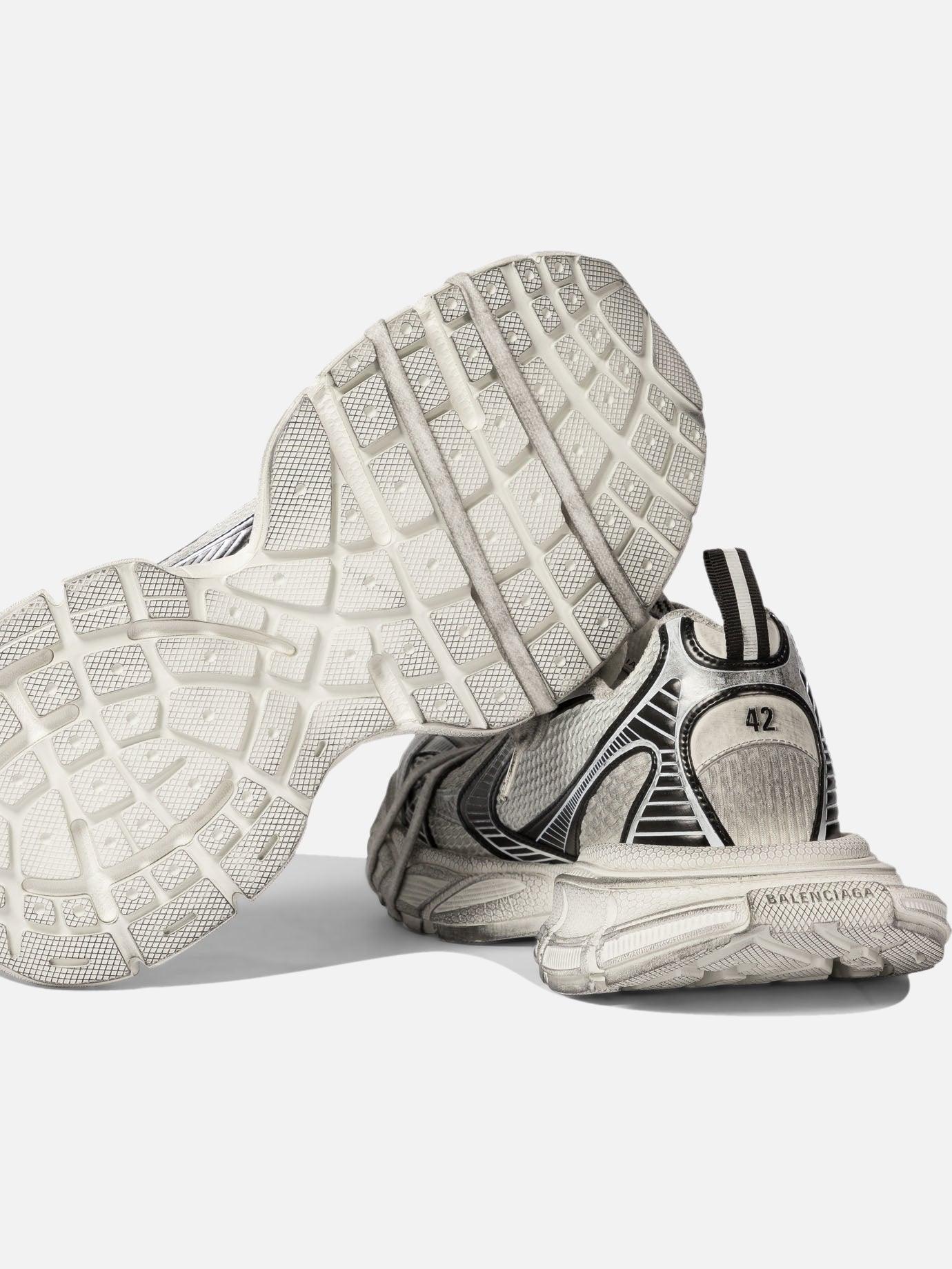 Low top sneakers 55% polyurethane 45% polyester - 100% rubber  White - Balenciaga Men | PDP | VIETTI Online Store | thumbnail_5