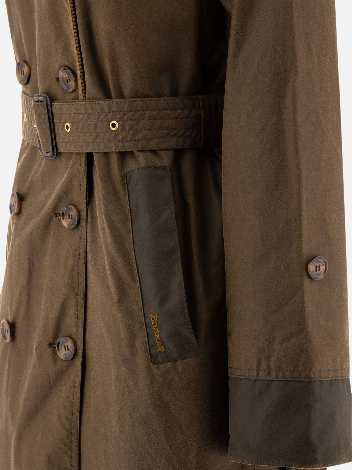 Impermeabili & Trench Solid colour  Verde - Barbour Donna | PDP | VIETTI Online Store | thumbnail_4