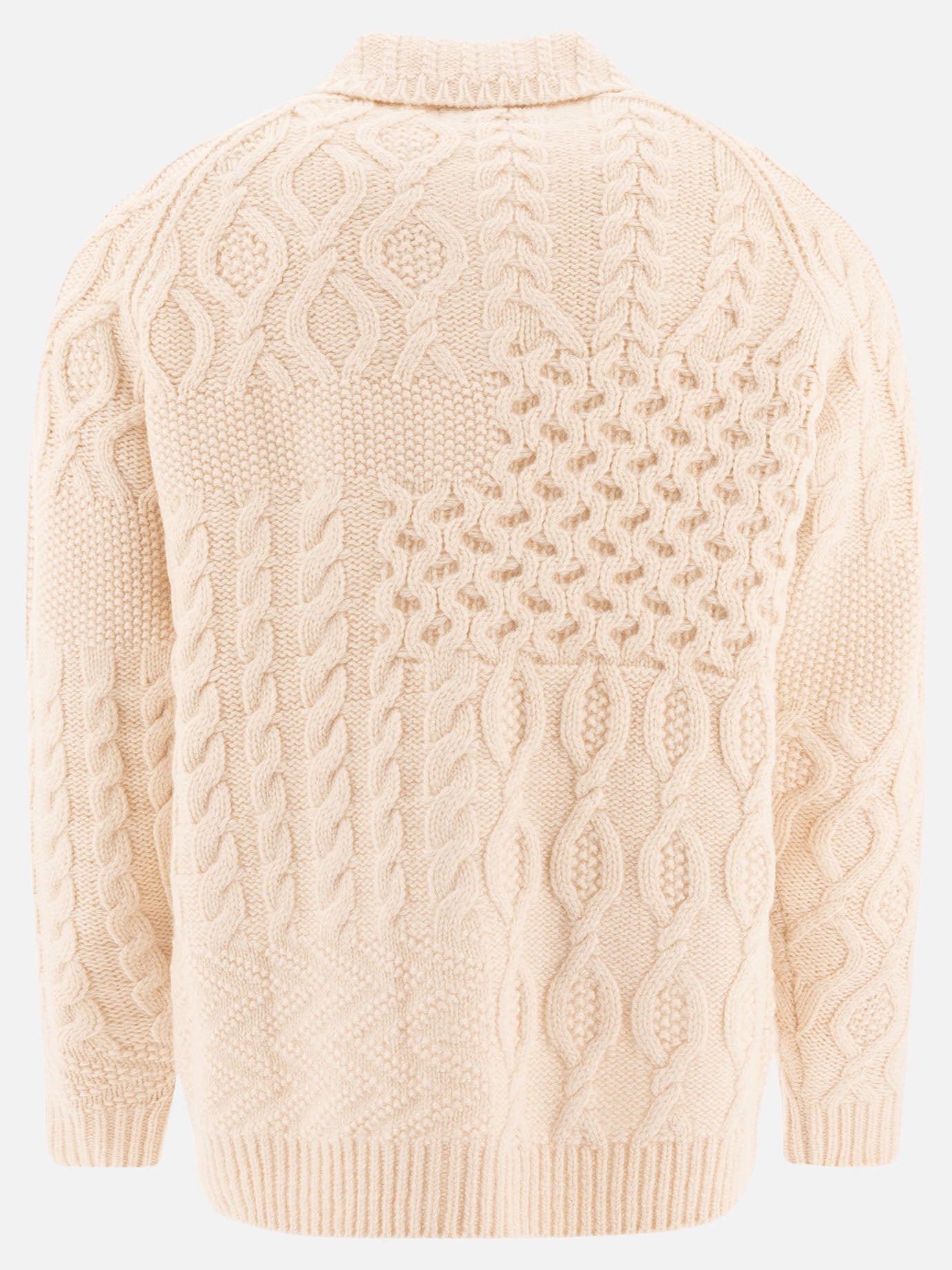 Cardigans Textured knit  Beige - Beams Plus Men | PDP | VIETTI Online Store | thumbnail_2