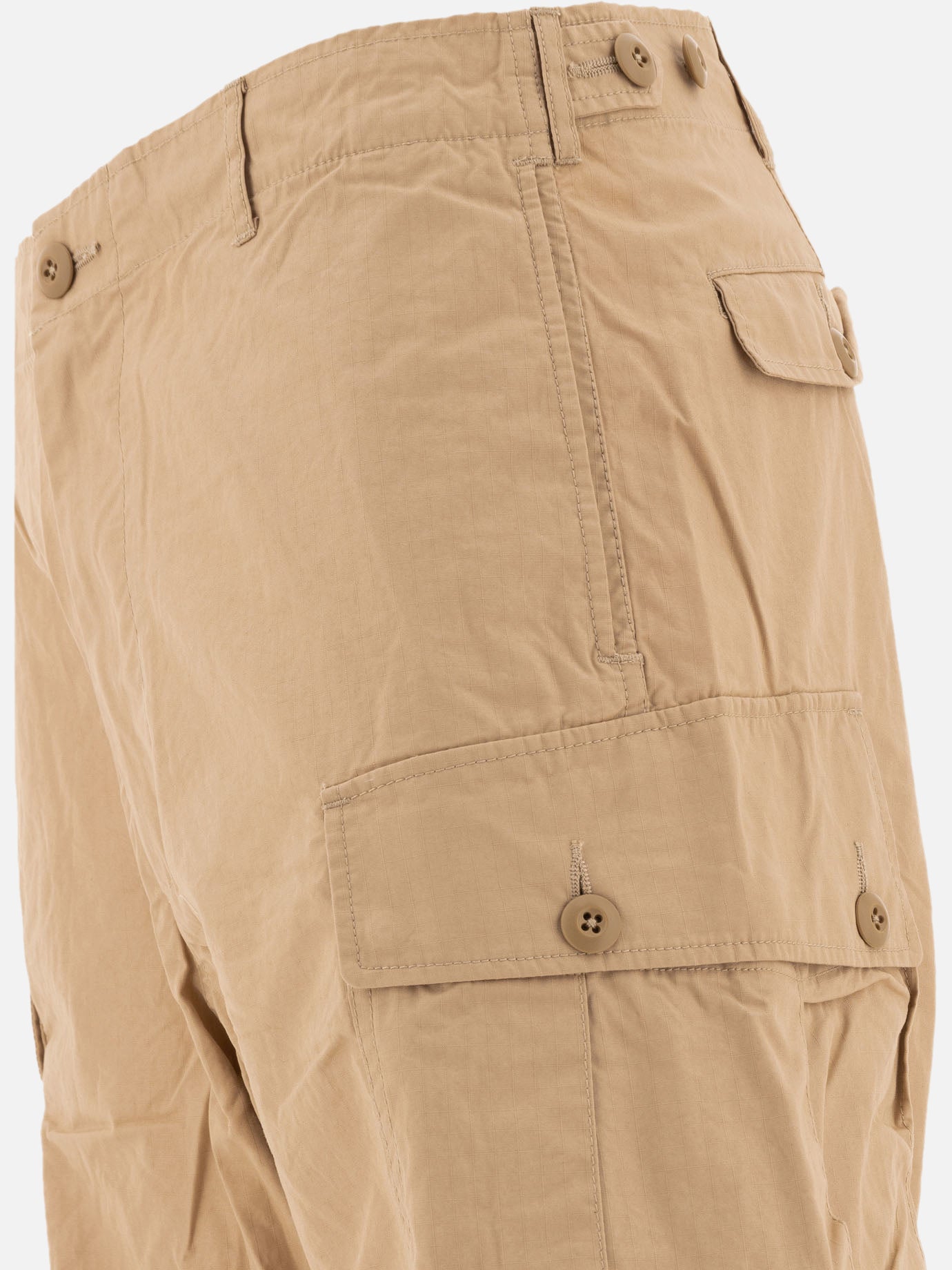 Pantaloni cargo & parachute Solid colour  Beige - Beams Plus Uomo | PDP | VIETTI Online Store | Zoom-Modal_4
