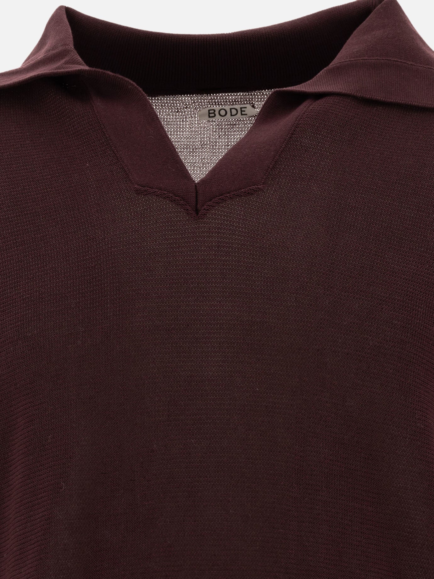 Bode "Boxy" polo shirt Bordeaux