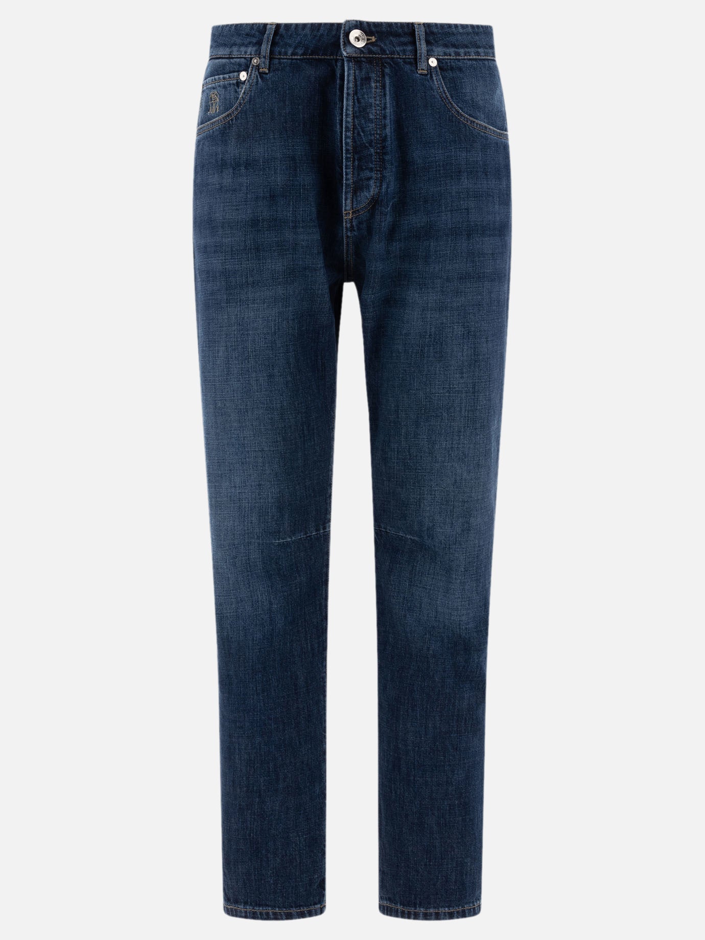 Brunello Cucinelli Leisure fit jeans in lightweight denim Blue