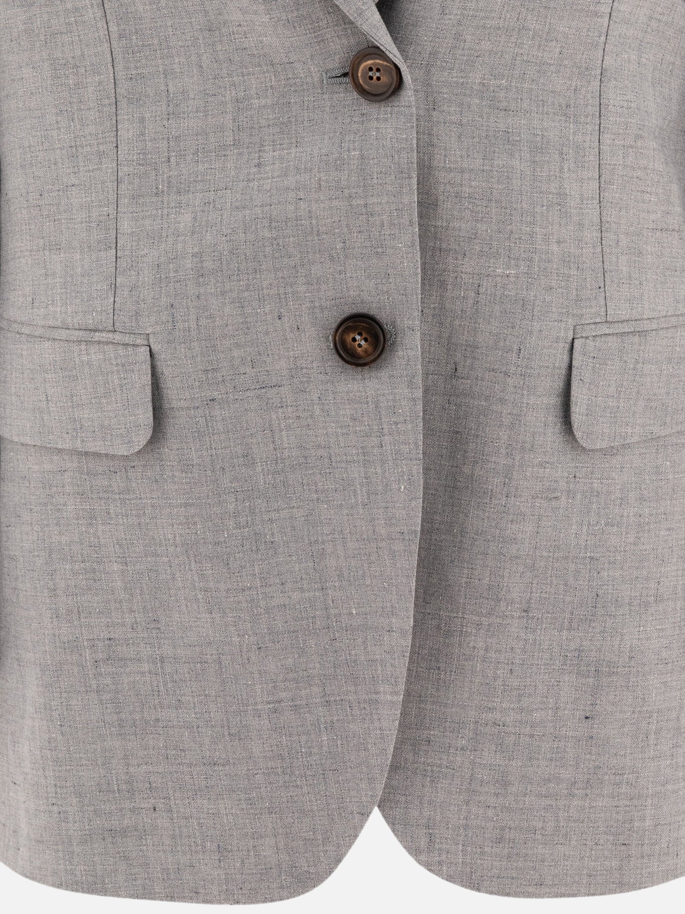 Blazer Solid colour  Grigio - Brunello Cucinelli Donna | PDP | VIETTI Online Store | thumbnail_3