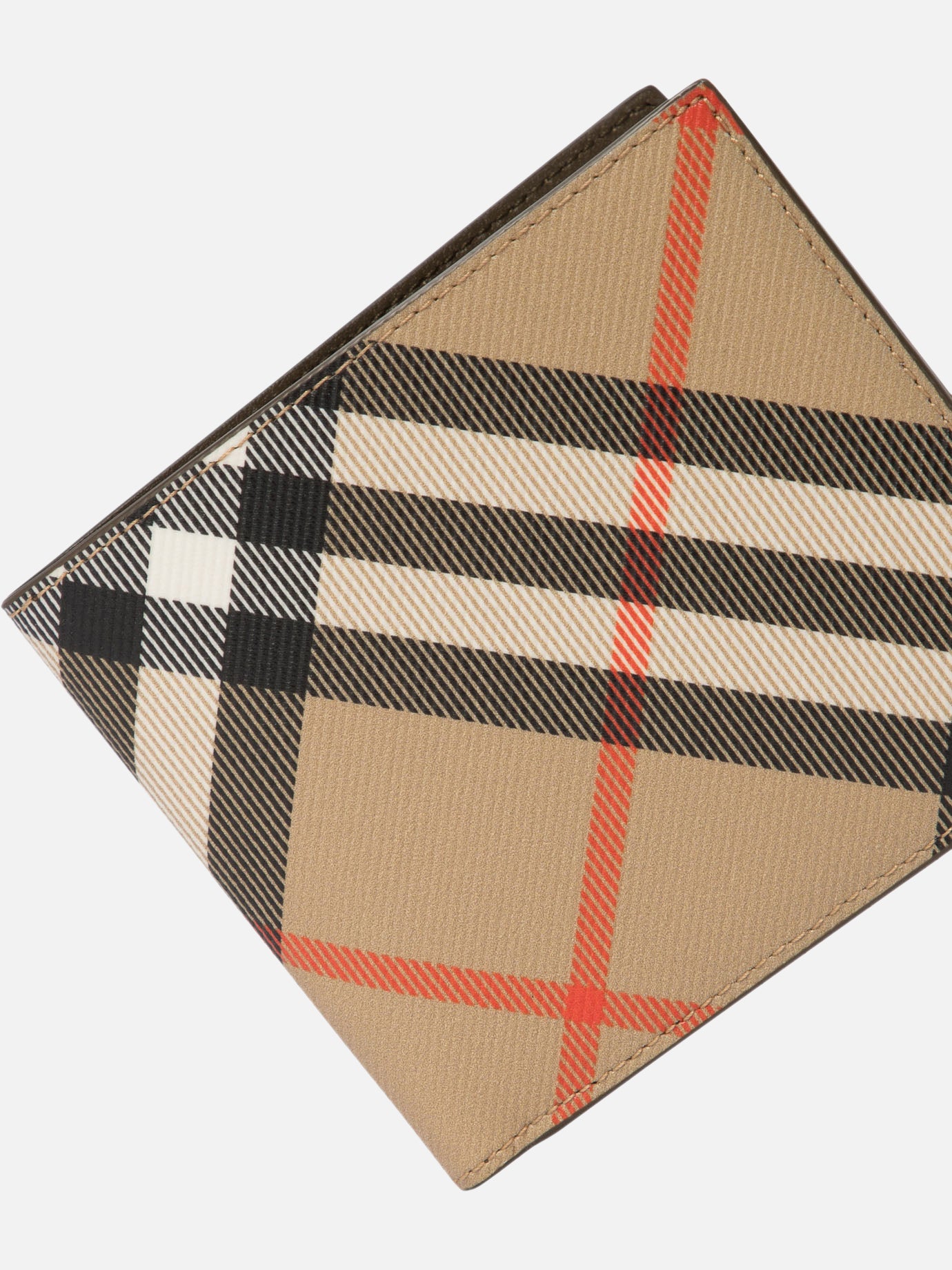 Burberry "Check" bi-fold wallet Beige