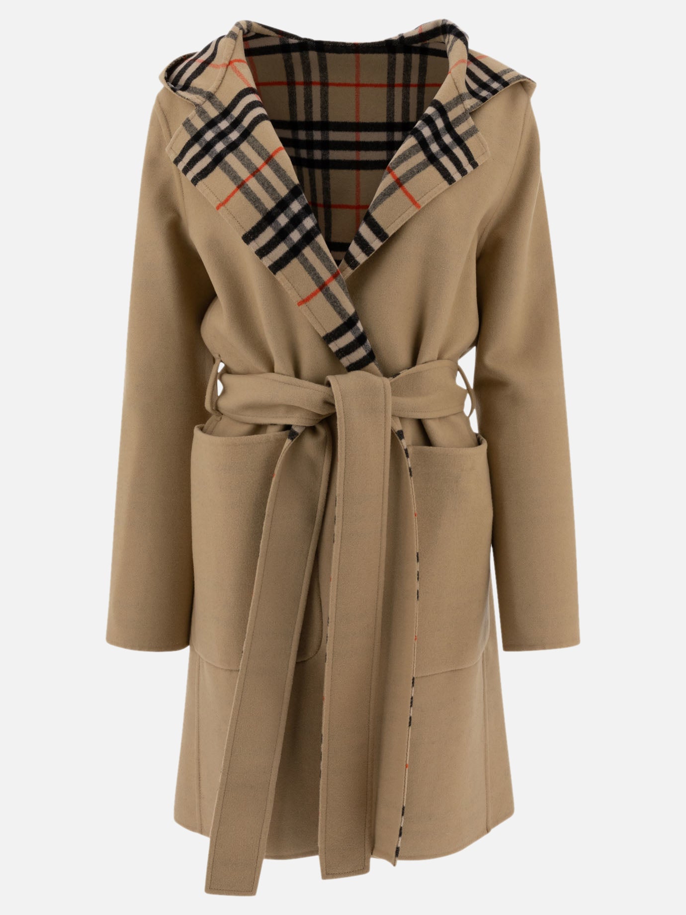 Cappotti lunghi Check  Beige - Burberry Donna | PDP | VIETTI Online Store | thumbnail