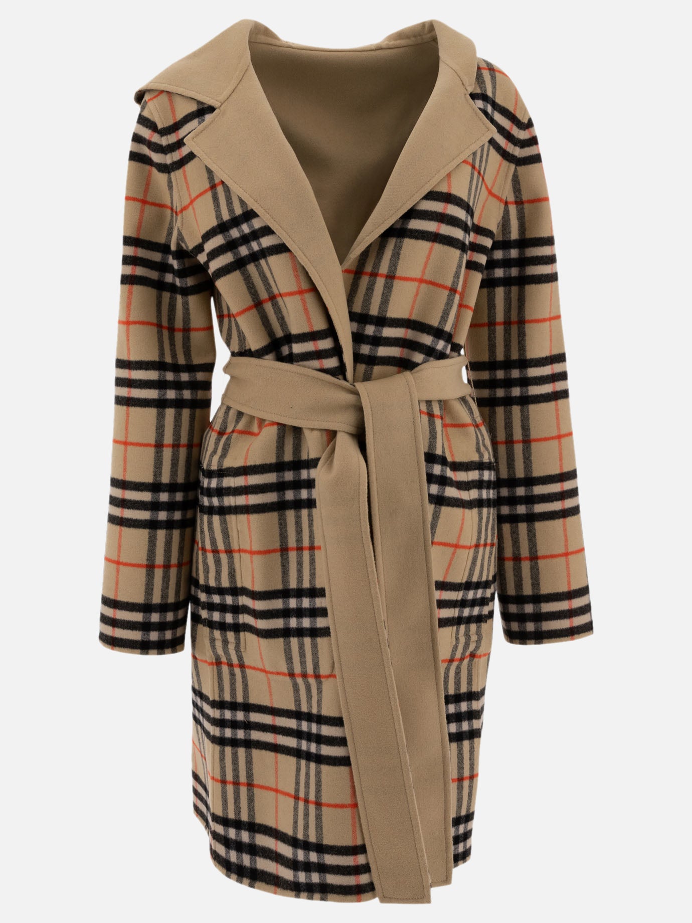 Cappotti lunghi Check  Beige - Burberry Donna | PDP | VIETTI Online Store | Zoom-Modal_2

