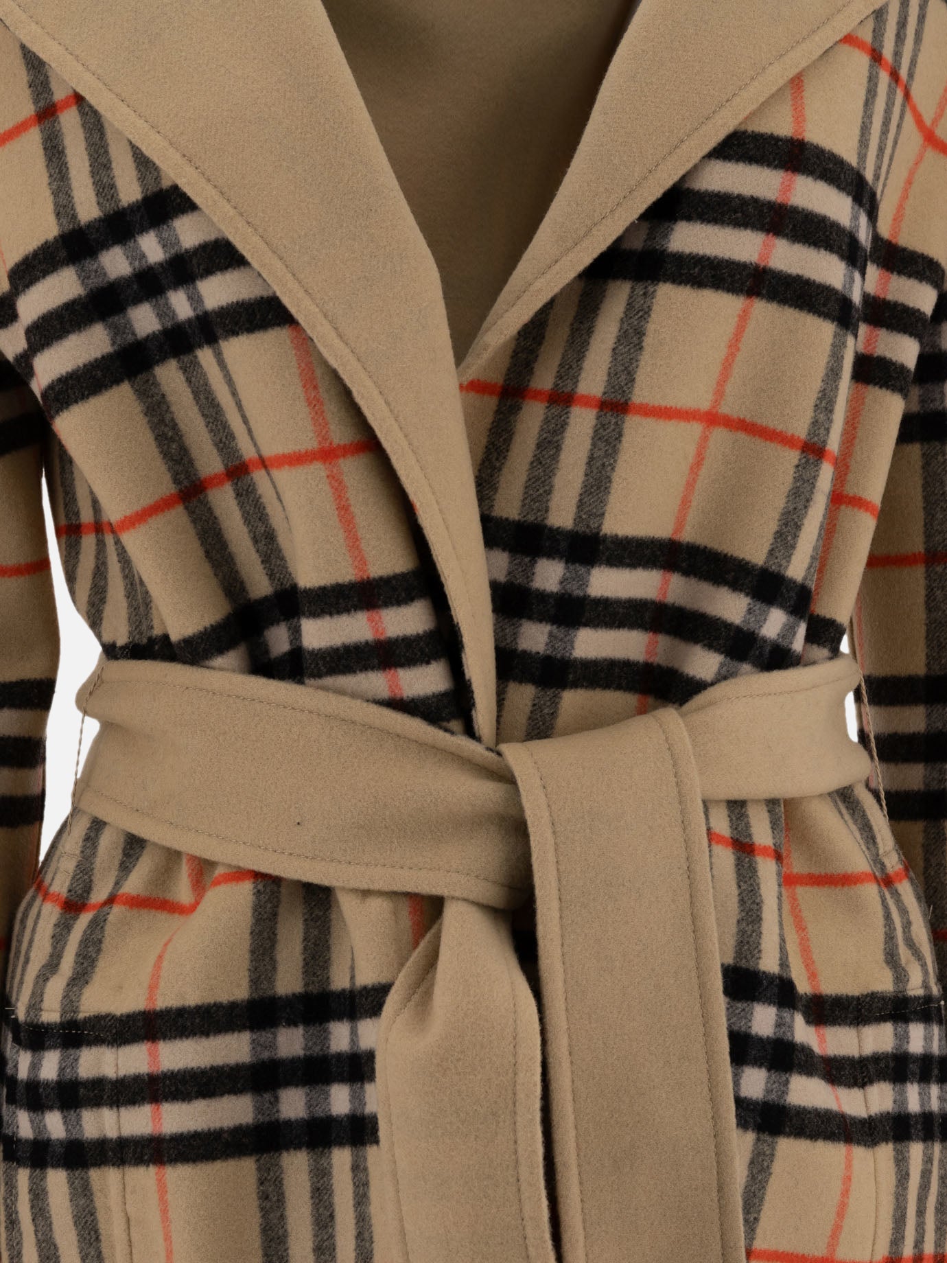 Cappotti lunghi Check  Beige - Burberry Donna | PDP | VIETTI Online Store | Zoom-Modal_6
