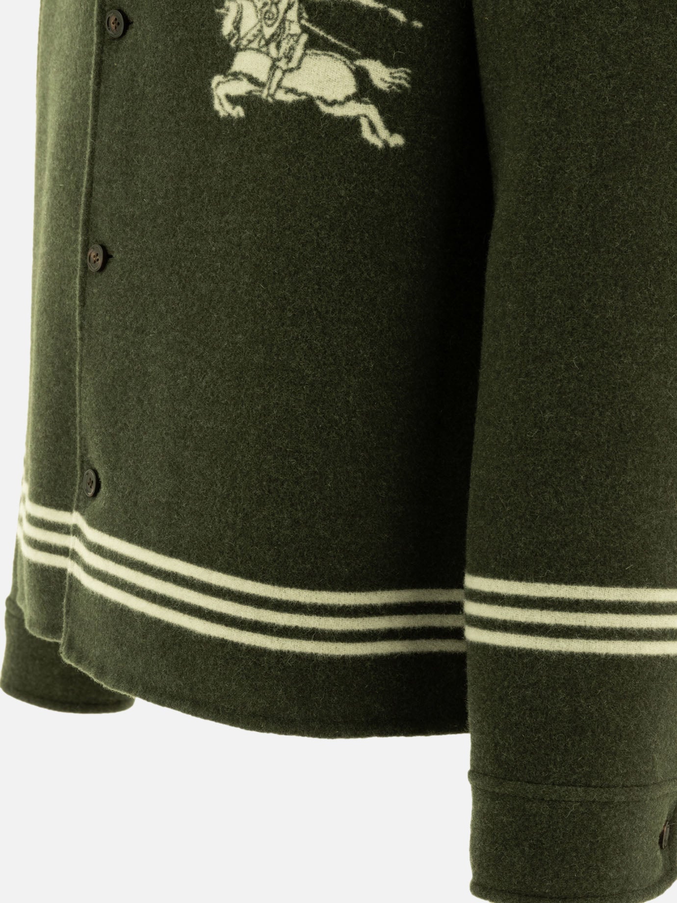 Overshirt jackets Solid colour  Green - Burberry Men | PDP | VIETTI Online Store | Zoom-Modal_4
