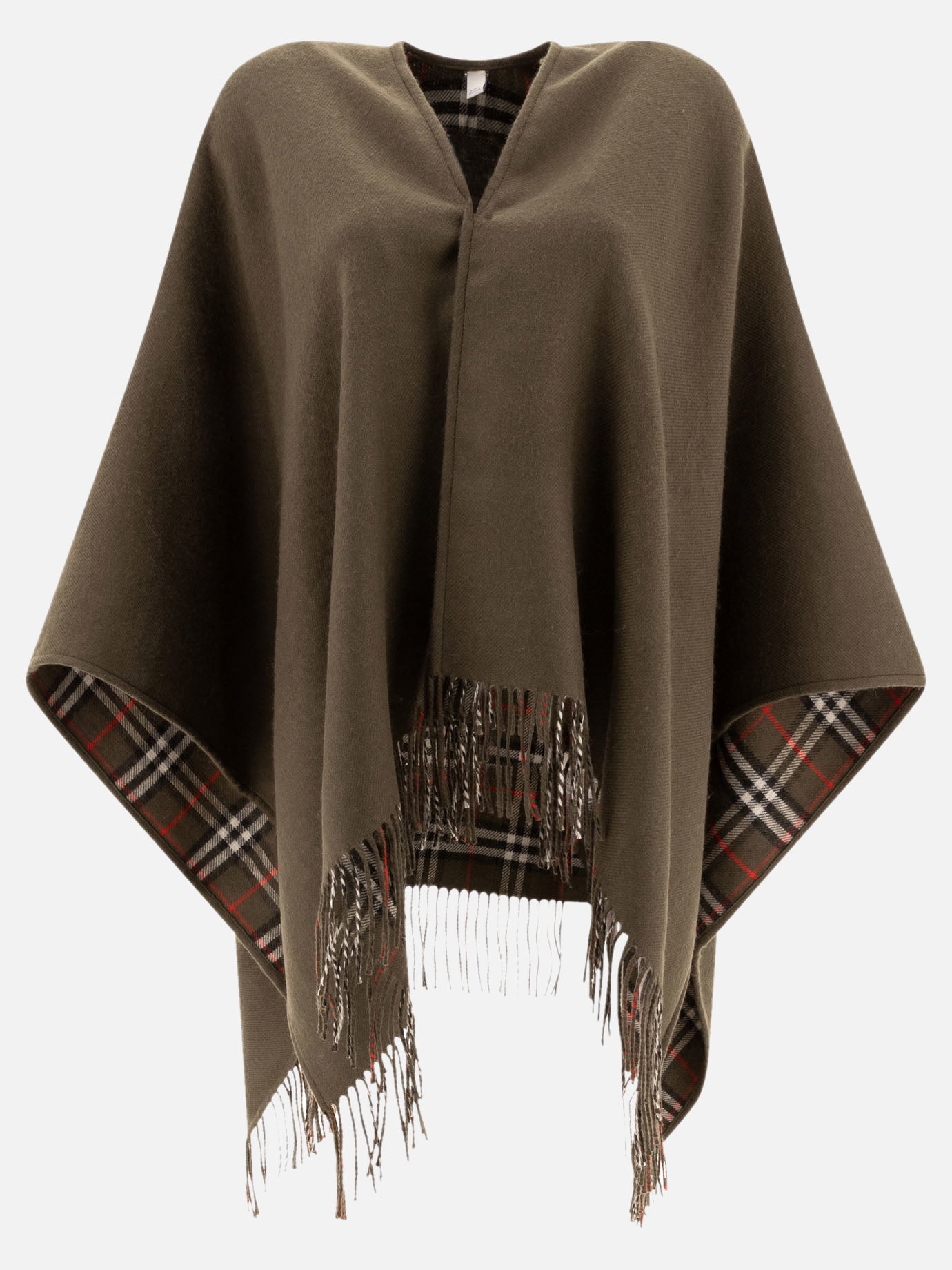 Mantelle 100% merino wool  Verde - Burberry Donna | PDP | VIETTI Online Store | Zoom-Modal
