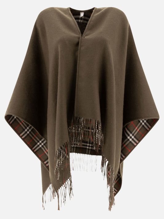 Mantelle 100% merino wool  Verde - Burberry Donna | PLP | VIETTI Online Store 
