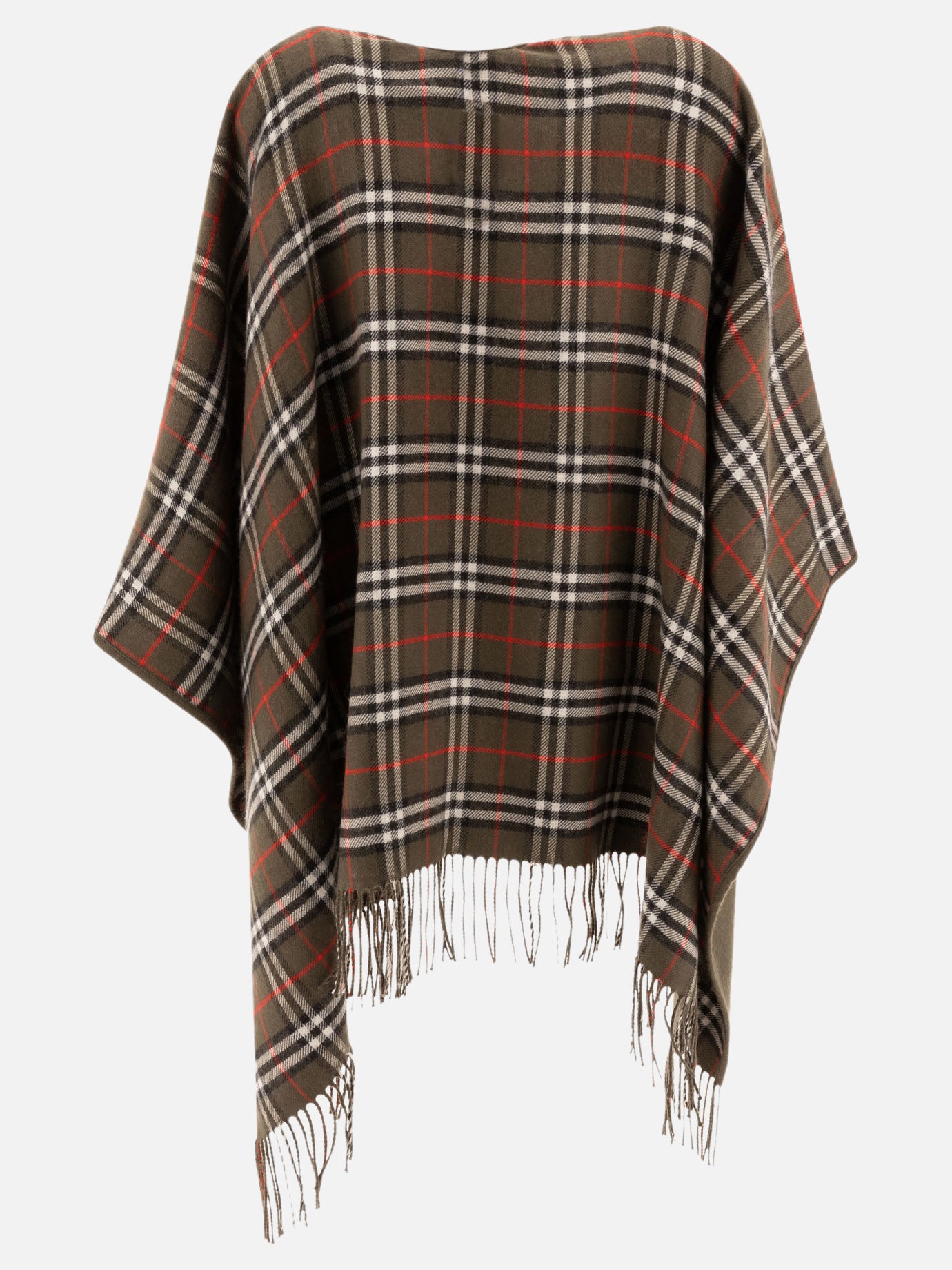 Mantelle 100% merino wool  Verde - Burberry Donna | PDP | VIETTI Online Store | thumbnail_4