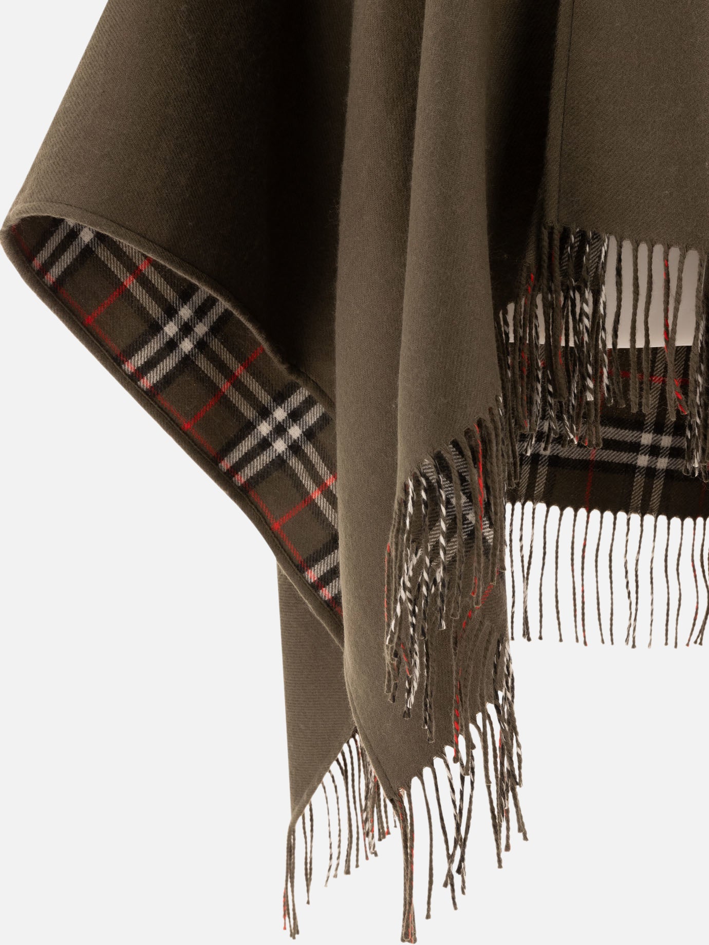 Mantelle 100% merino wool  Verde - Burberry Donna | PDP | VIETTI Online Store | thumbnail_5