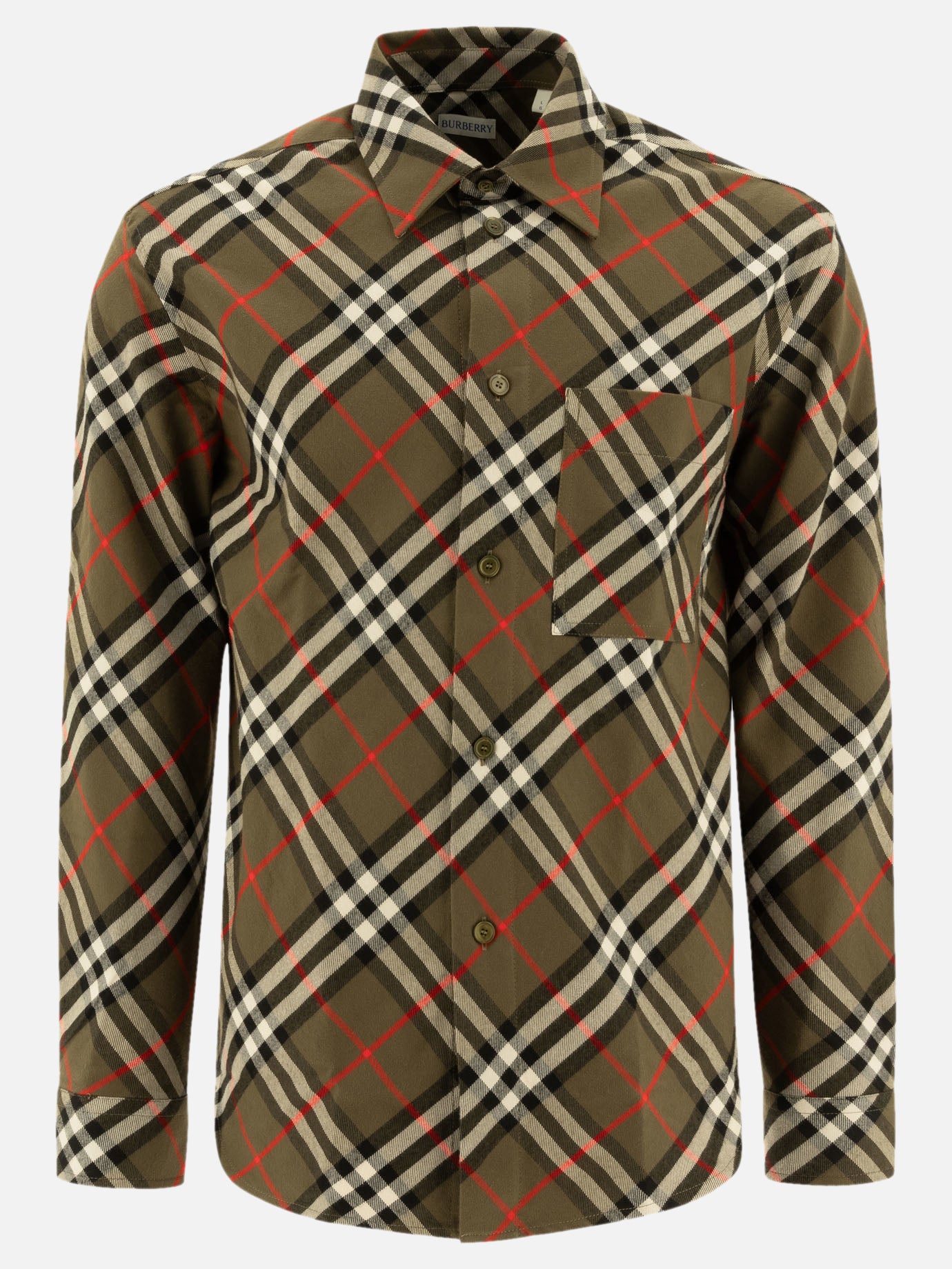 Burberry Check shirt Green