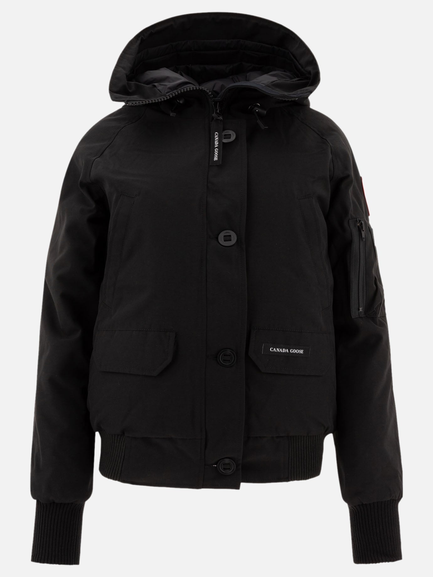 Bomber Solid colour  Nero - Canada Goose Donna | PDP | VIETTI Online Store | thumbnail