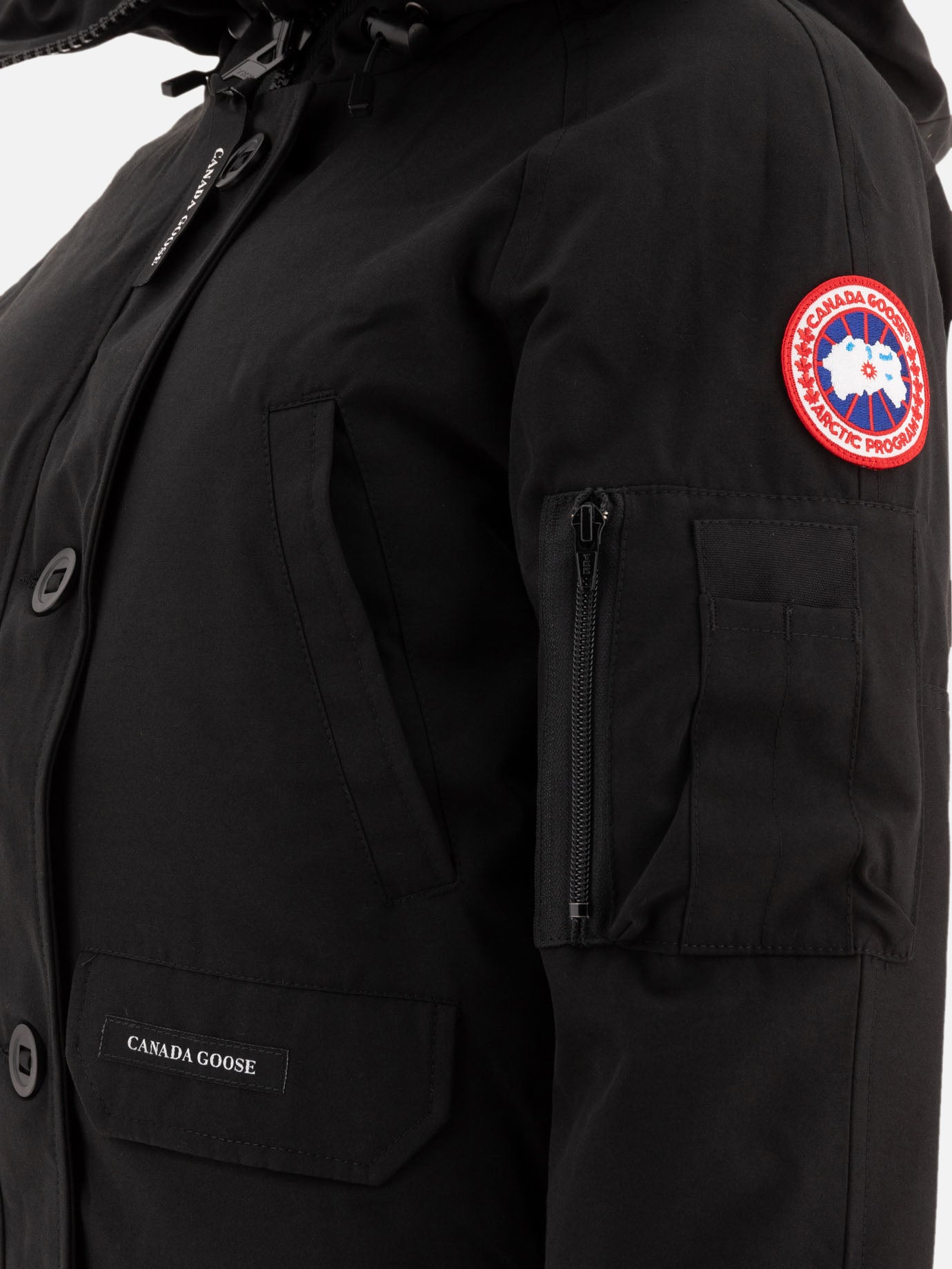 Bomber Solid colour  Nero - Canada Goose Donna | PDP | VIETTI Online Store | Zoom-Modal_4
