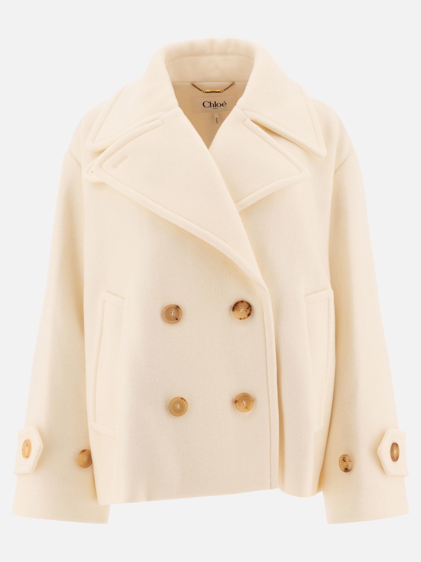Cappotti corti Solid colour  Bianco - Chloé Donna | PDP | VIETTI Online Store | Zoom-Modal
