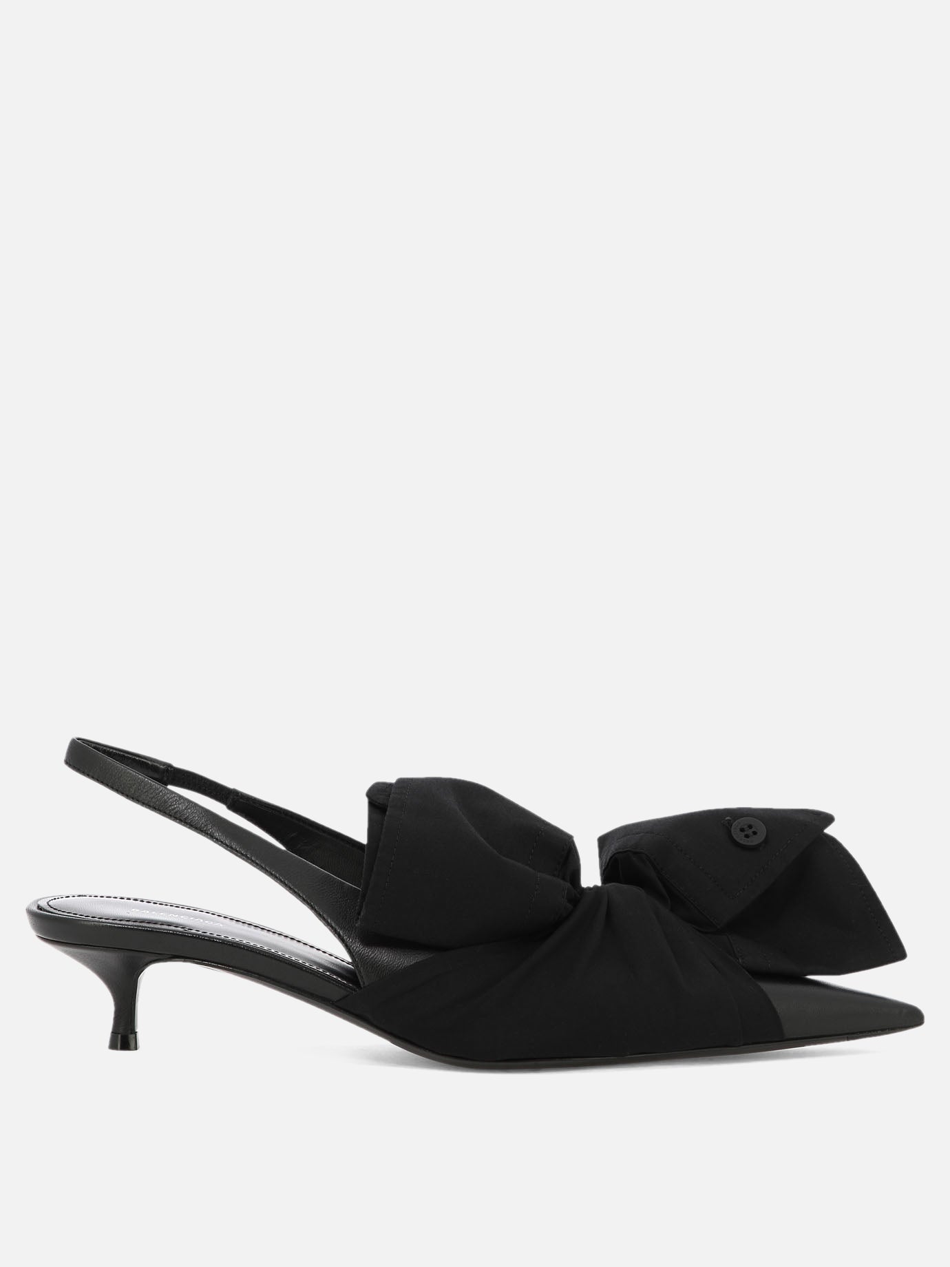 Slingback 70% lamb leather 30% cotton - 100% leather  Nero - Balenciaga Donna | PDP | VIETTI Online Store | thumbnail