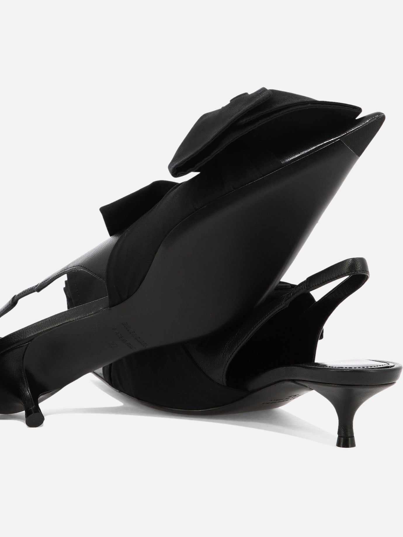 Slingback 70% lamb leather 30% cotton - 100% leather  Nero - Balenciaga Donna | PDP | VIETTI Online Store | thumbnail_5