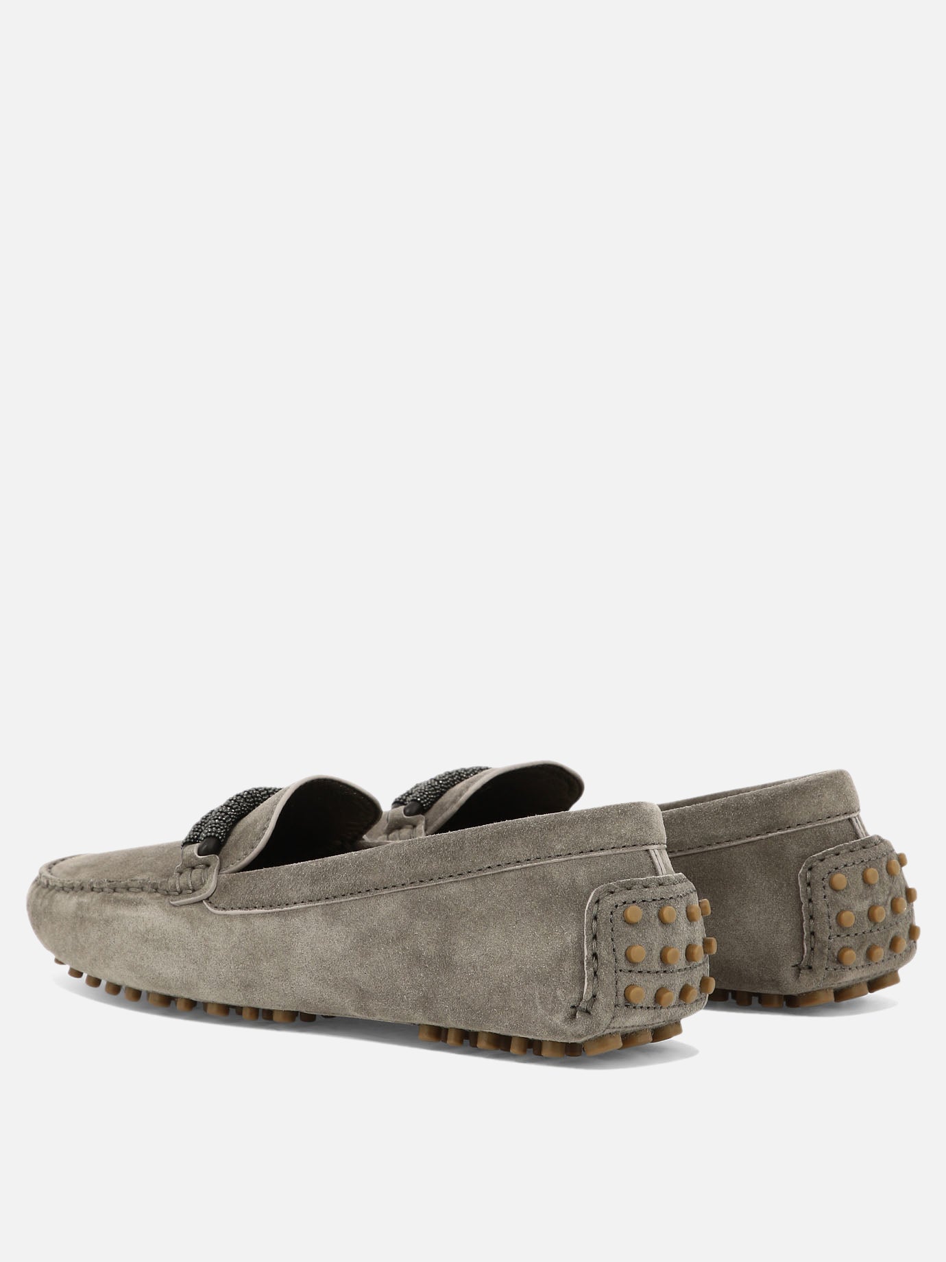 Mocassini 100% suede - 100% rubber  Marrone - Brunello Cucinelli Donna | PDP | VIETTI Online Store | thumbnail_4