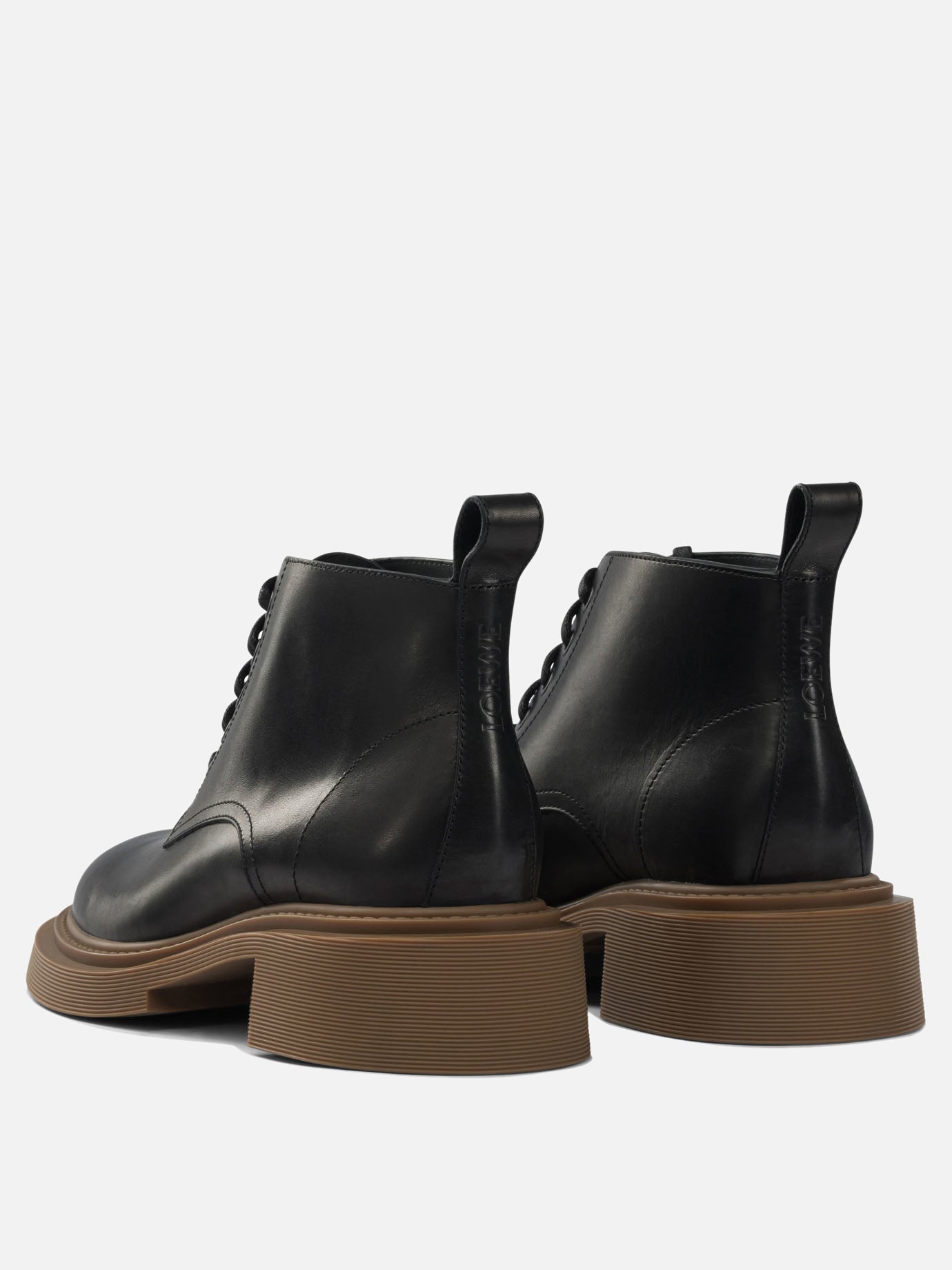 Stivaletti stringati 100% calf leather - 100% rubber  Nero - Loewe Uomo | PDP | VIETTI Online Store | thumbnail_4
