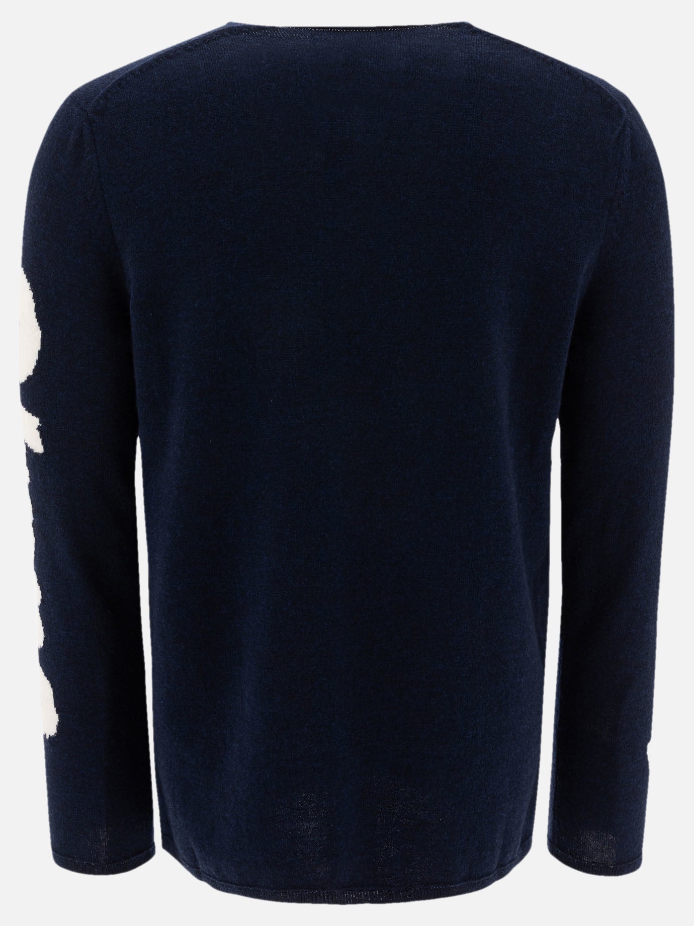 Comme Des Garçons Shirt Jacquard crewneck sweater Blue