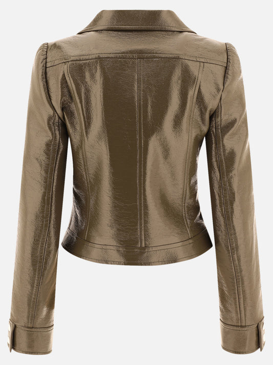 Giacche in pelle Solid colour  Verde - Courrèges Donna | PLP | VIETTI Online Store | 2
