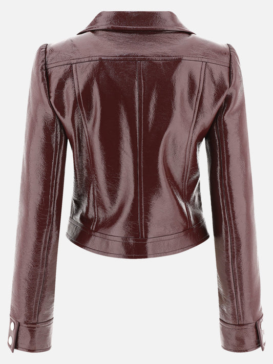 Giacche in pelle Solid colour  Bordeaux - Courrèges Donna | PLP | VIETTI Online Store | 2
